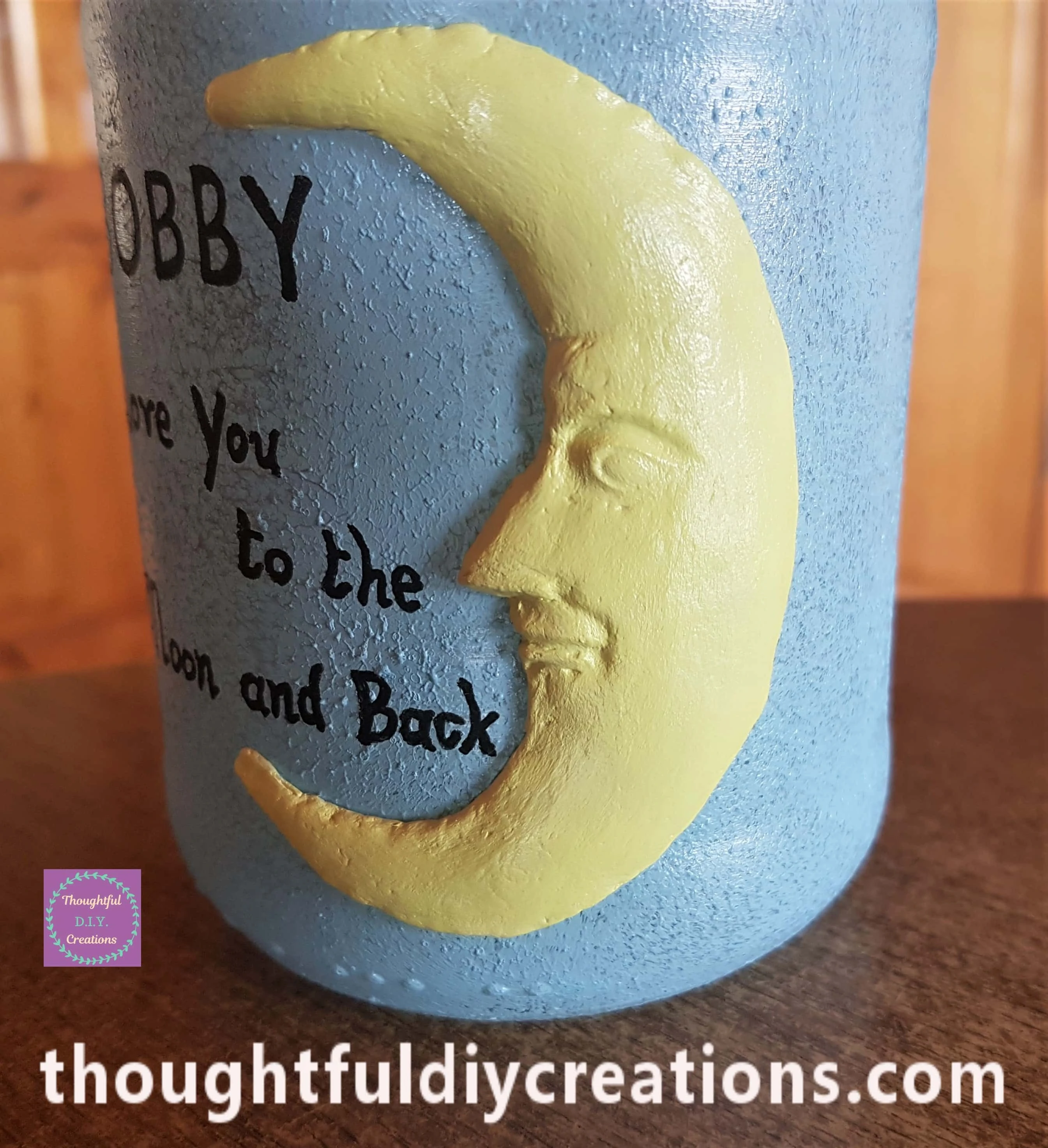 The Moon on the Jar after being Sealed.