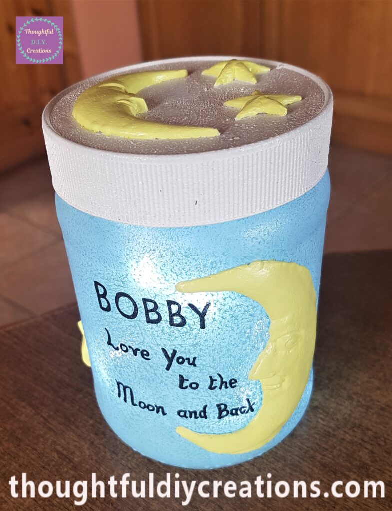 I put the Lid back on the Jar.