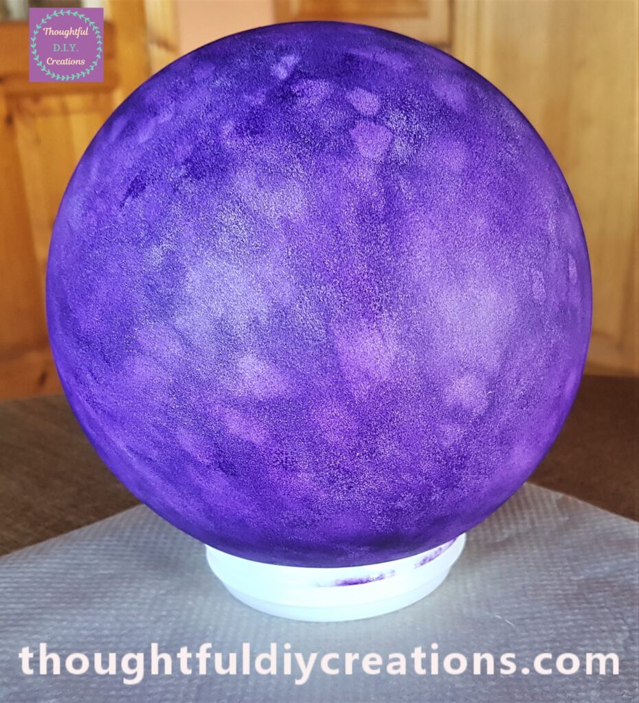 The Bulb with one layer of Paint all over.