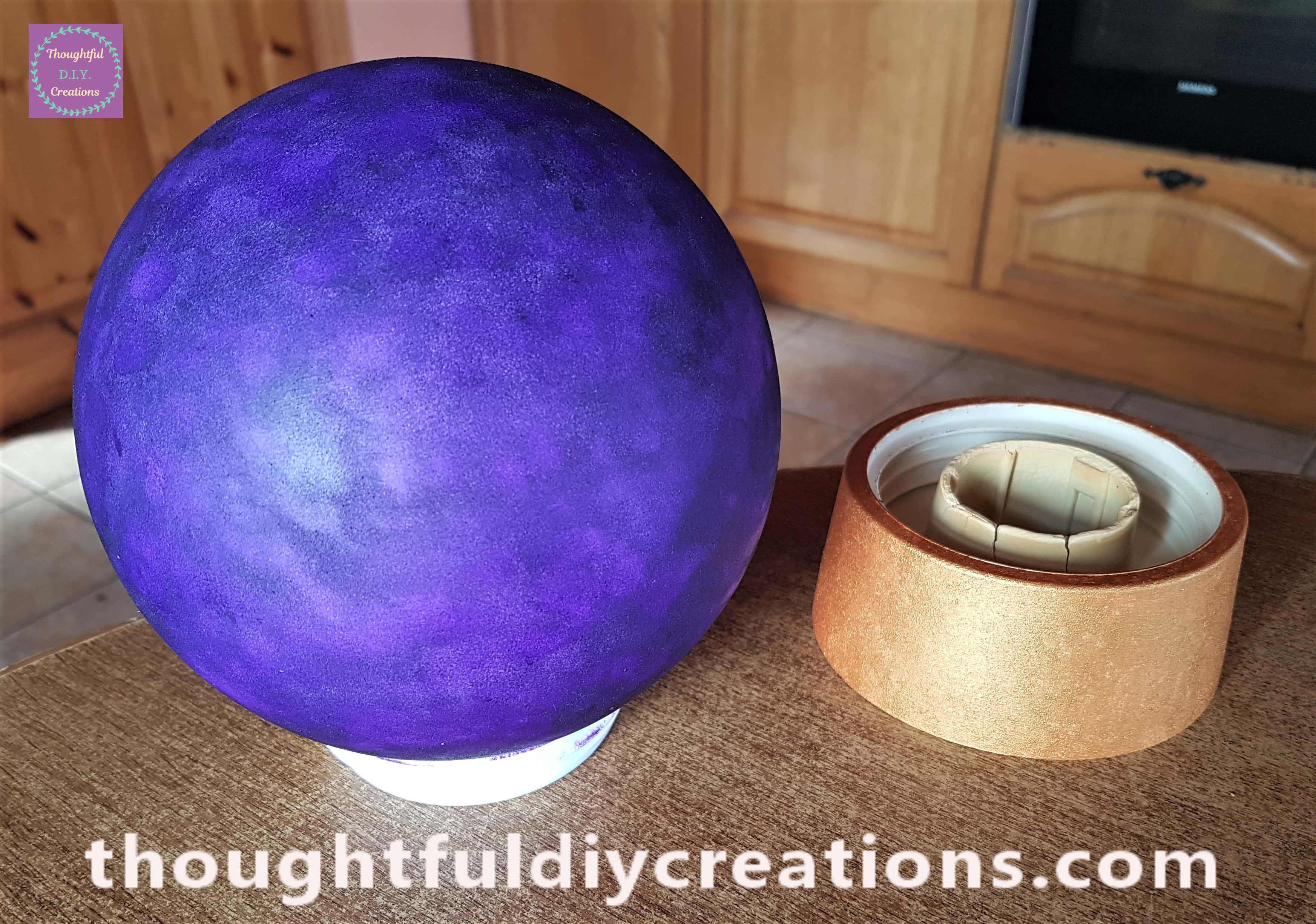 The Bulb and Stand after more layers of Paint.