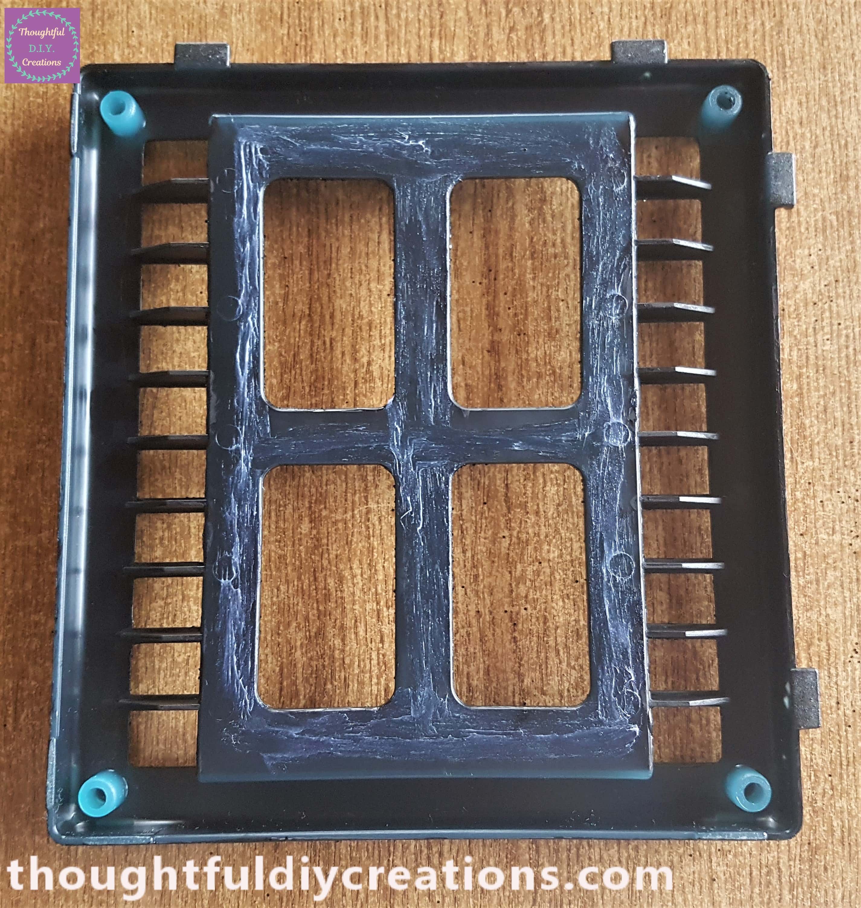 I put Pritt Stick on the back of the Halloween Window.