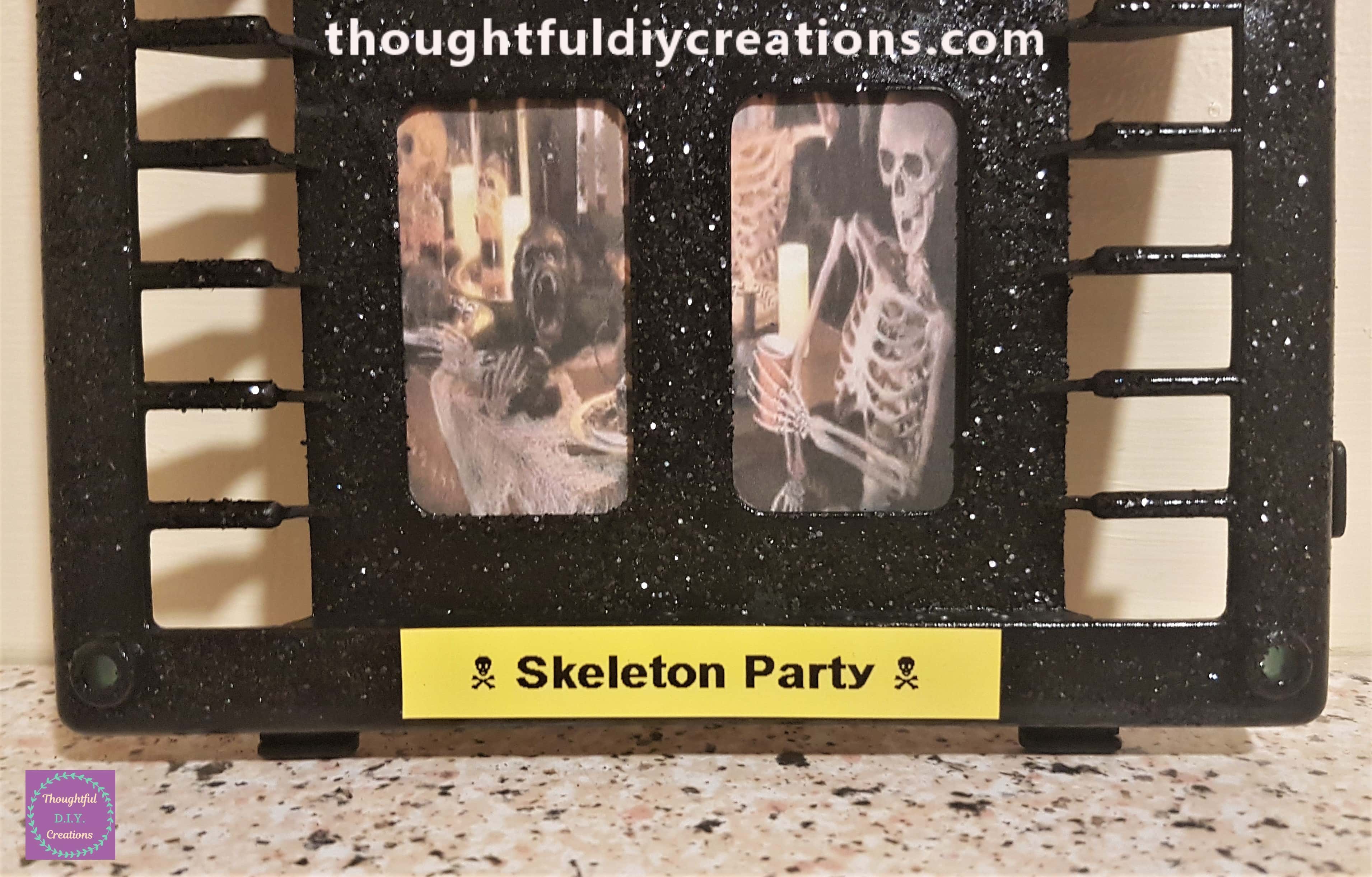 The lower half of the halloween window.