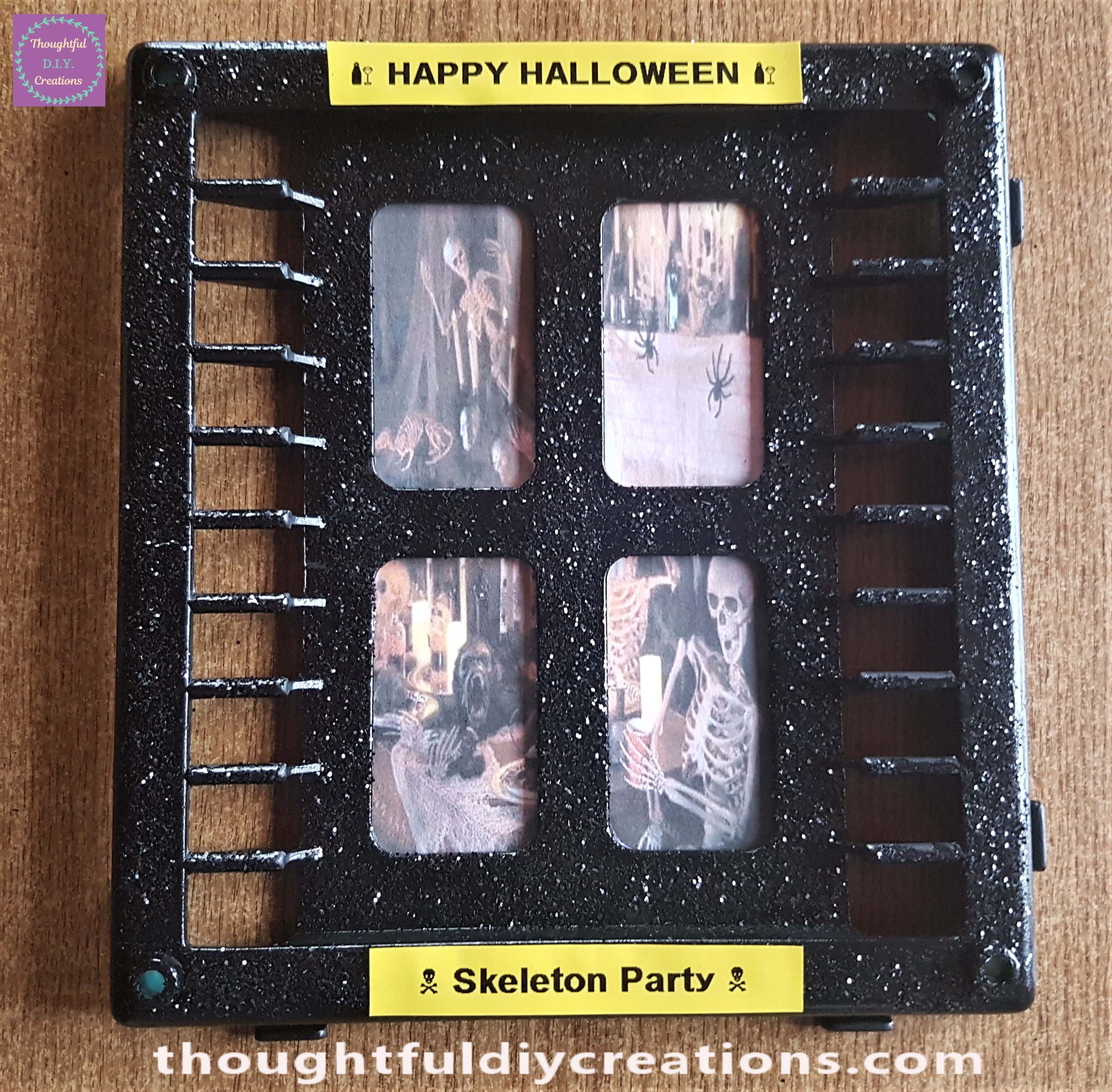 Completed Halloween Window Craft.