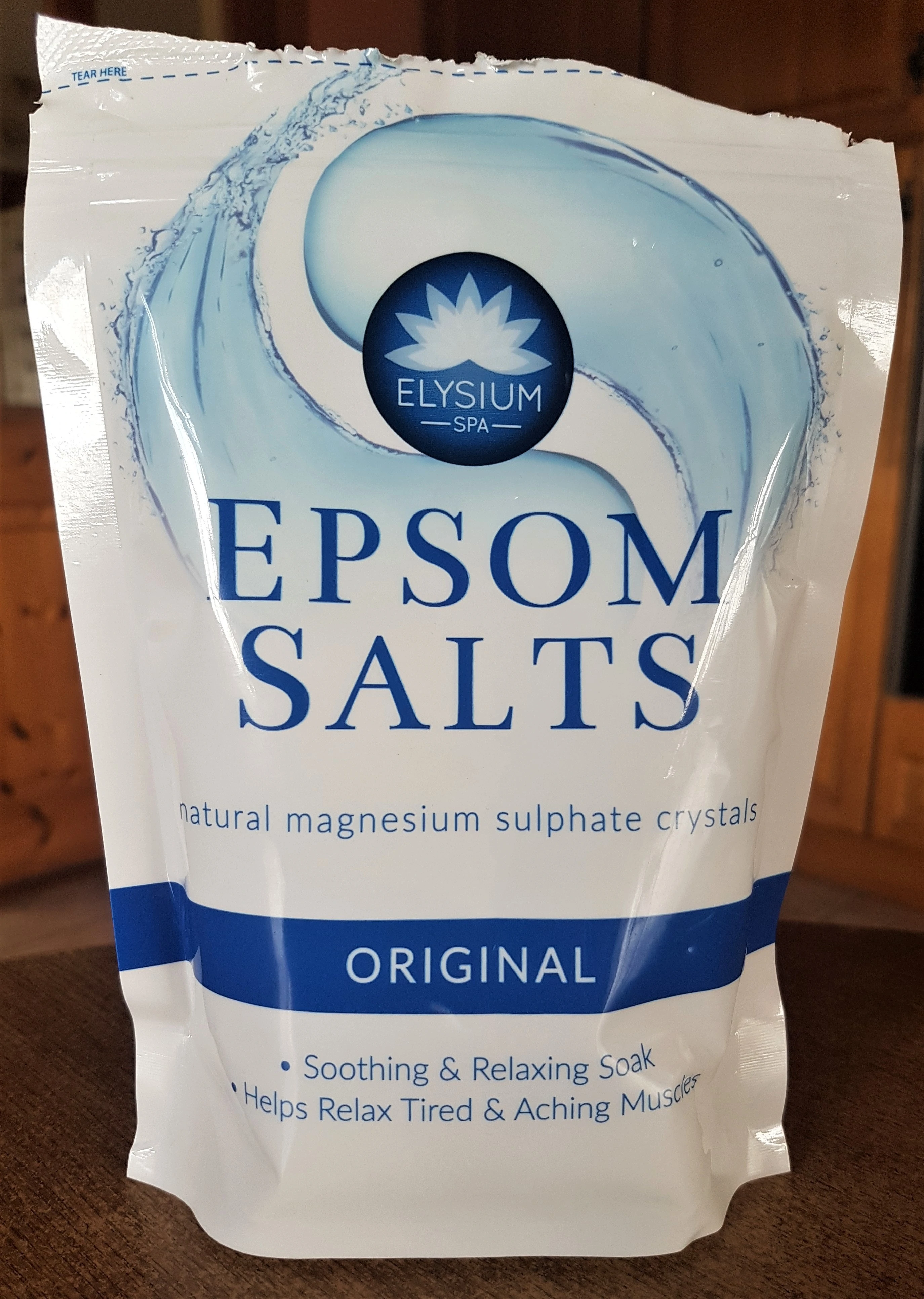Pack of Epsom Salts.