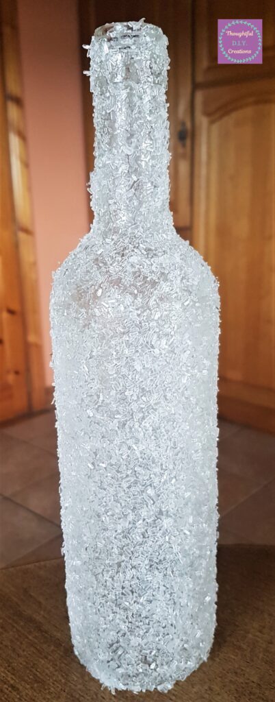 I allowed 2 hours for the epsom salts to fully dry into the glue.