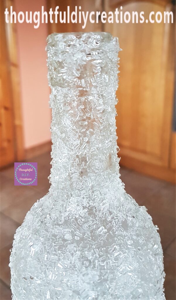 The top part of the bottle.