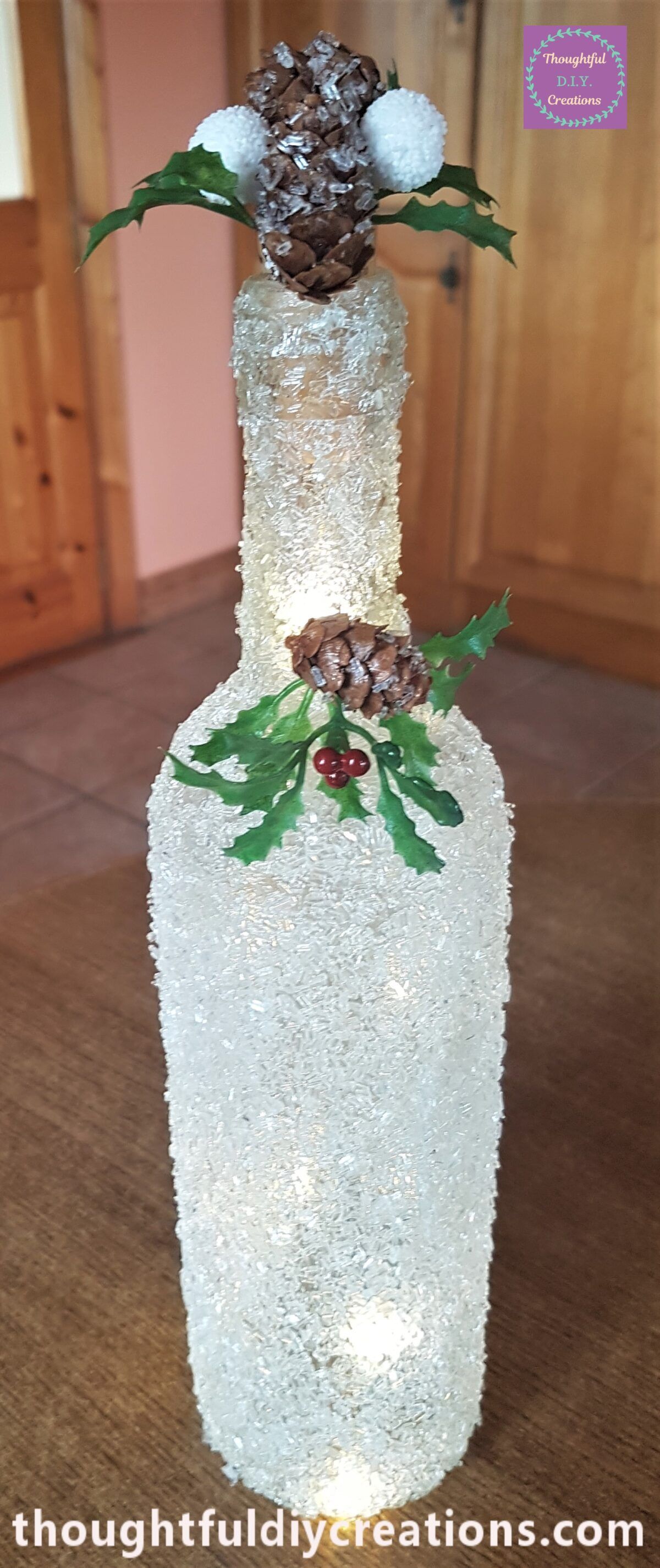 Frosted Glass Bottle