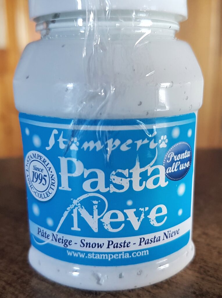 Tub of Snow Paste from Stamperia.