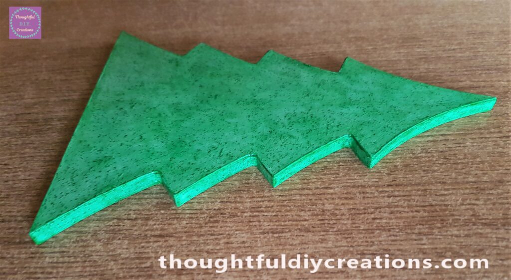 5 more layers of the mousse all over the Christmas Tree done over 2 days.