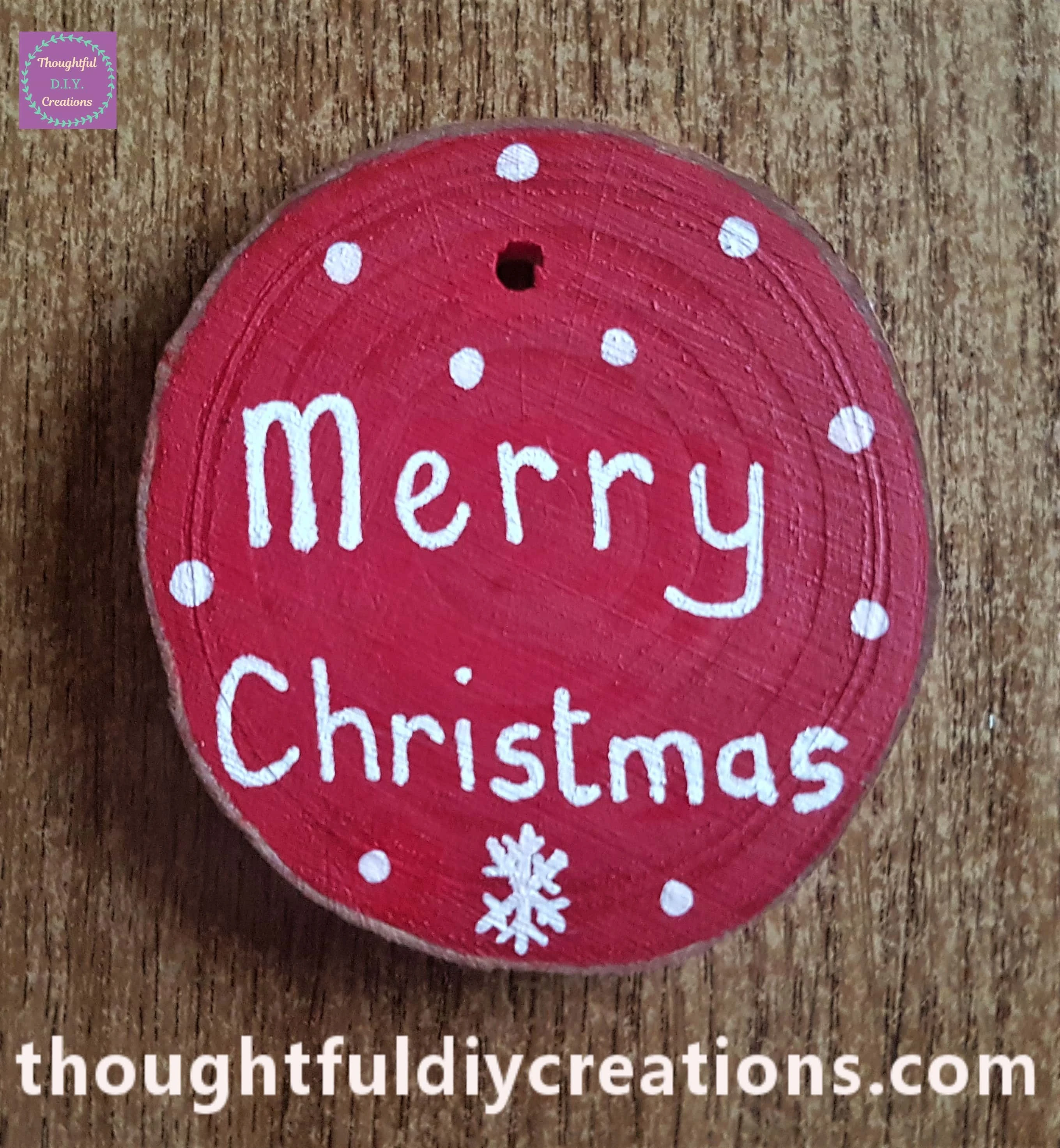 Polka Dots for Snow and a Snowflake with the Paint Pen.