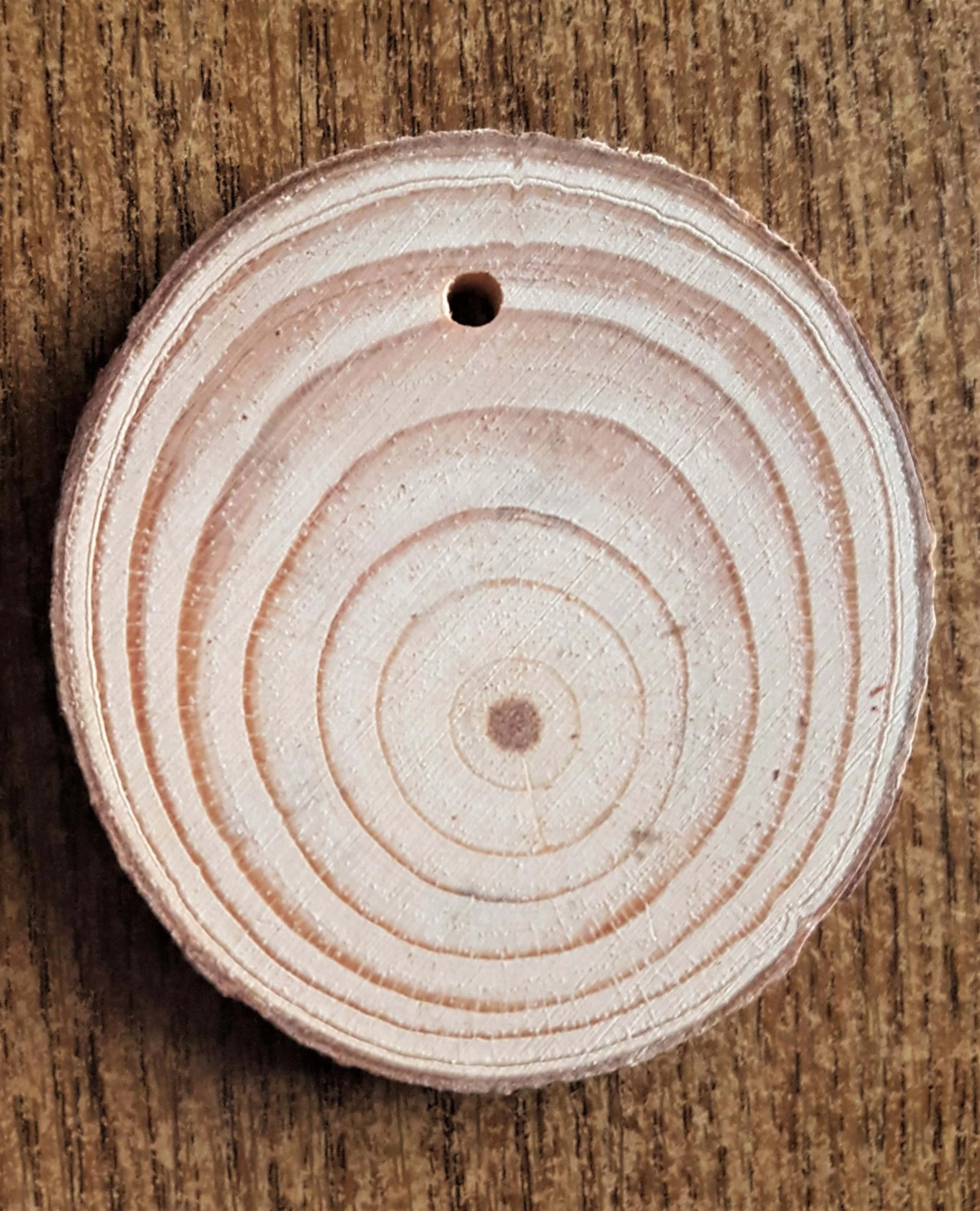 Plain Wood Slice from the Box.