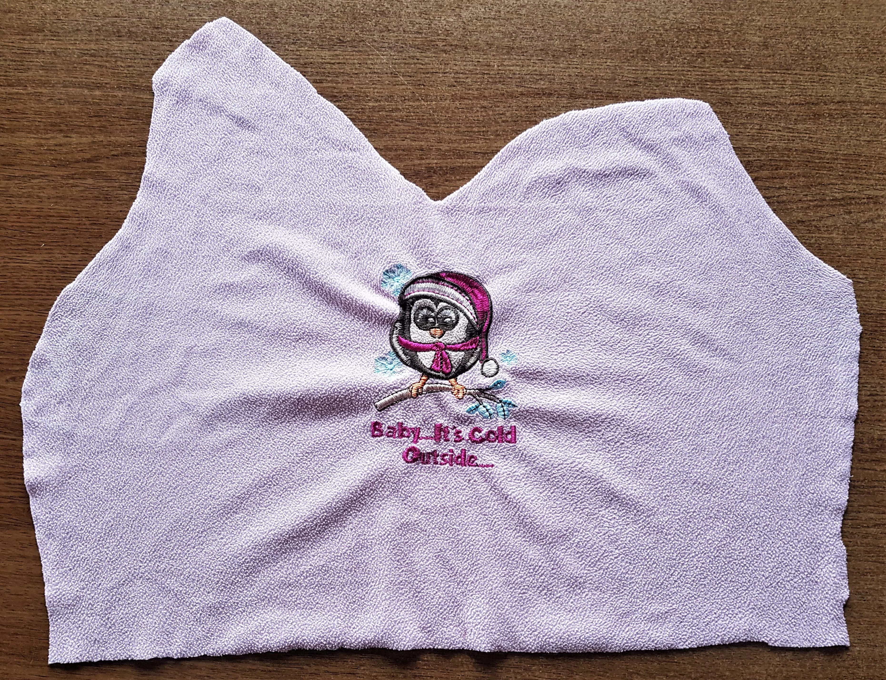 I cut out the Top front section of the Pyjamas Top.