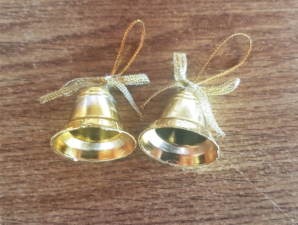 2 gold bells out of the pack.