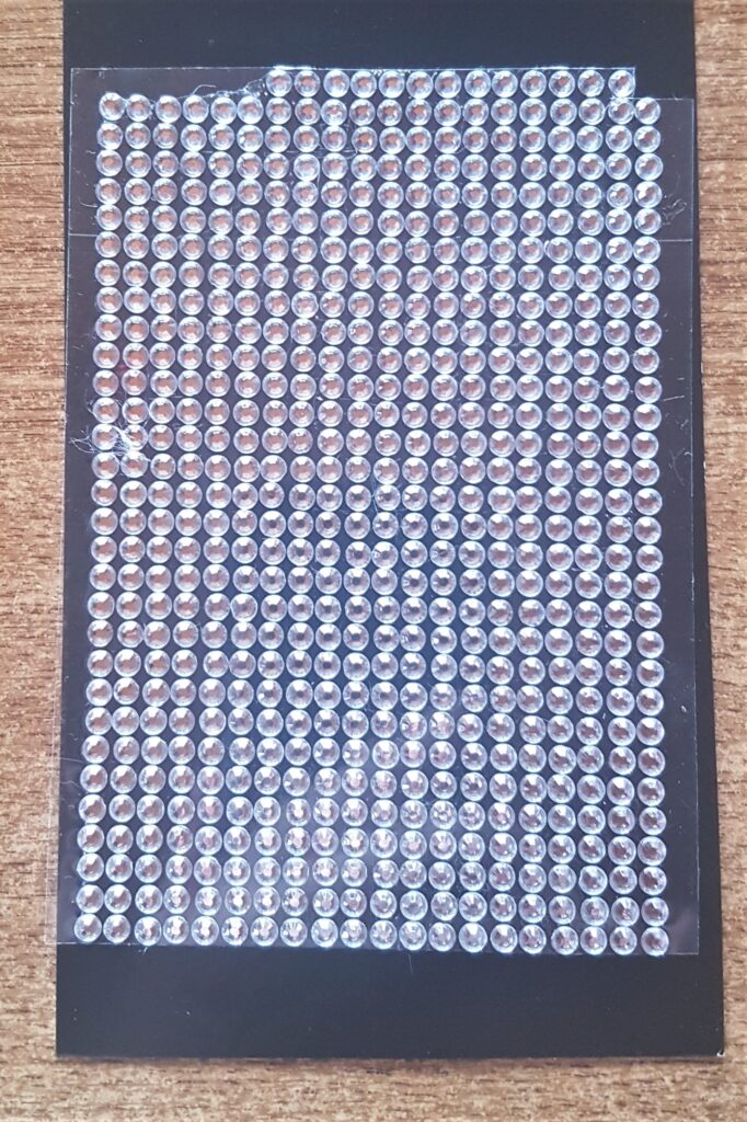 Pack of Clear Gemstone Stickers.