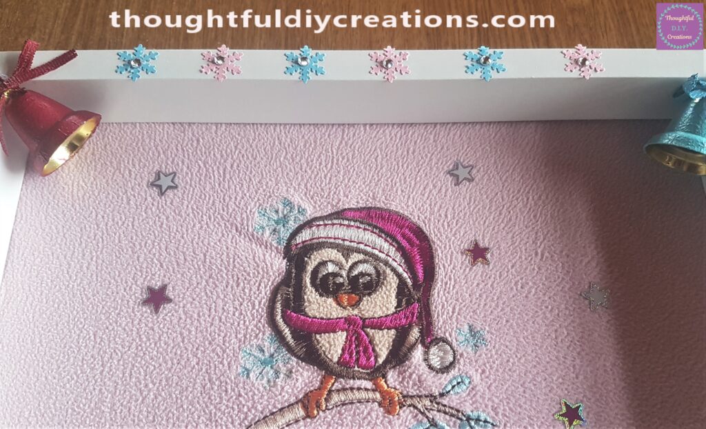 I also added a gemstone to the middle of each snowflake.