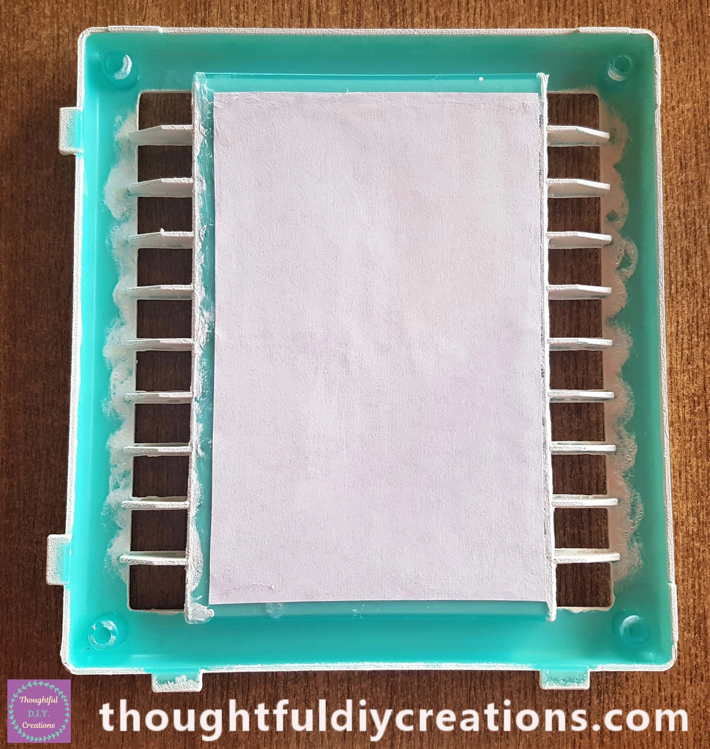 I put Pritt Stick on the back of the Christmas Window and attached the Image.