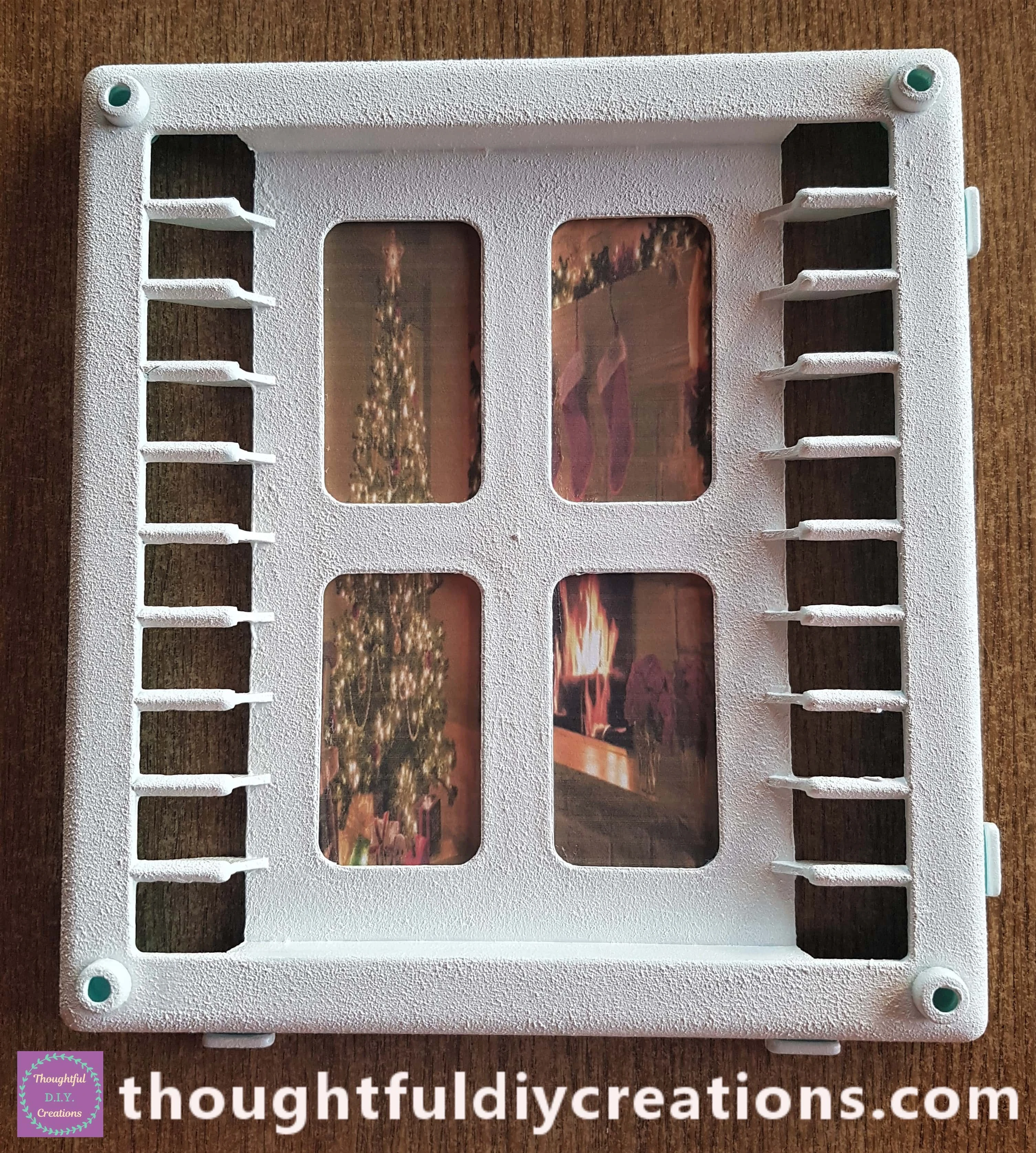 Front view of the Window with the image attached.