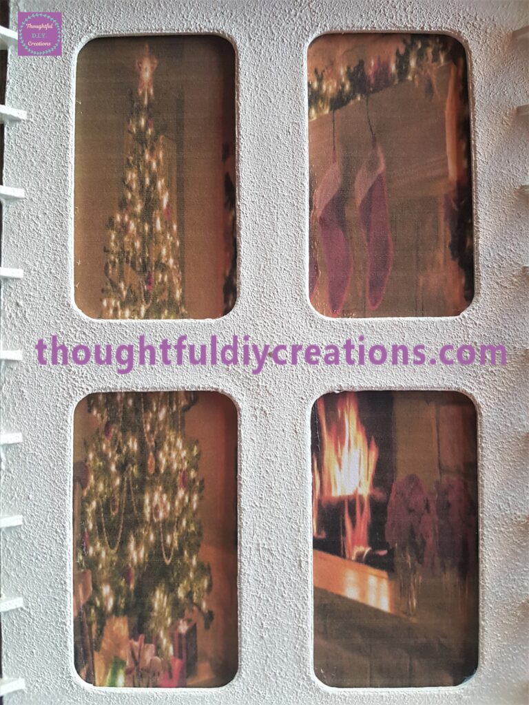 A closer view looking in through the window.