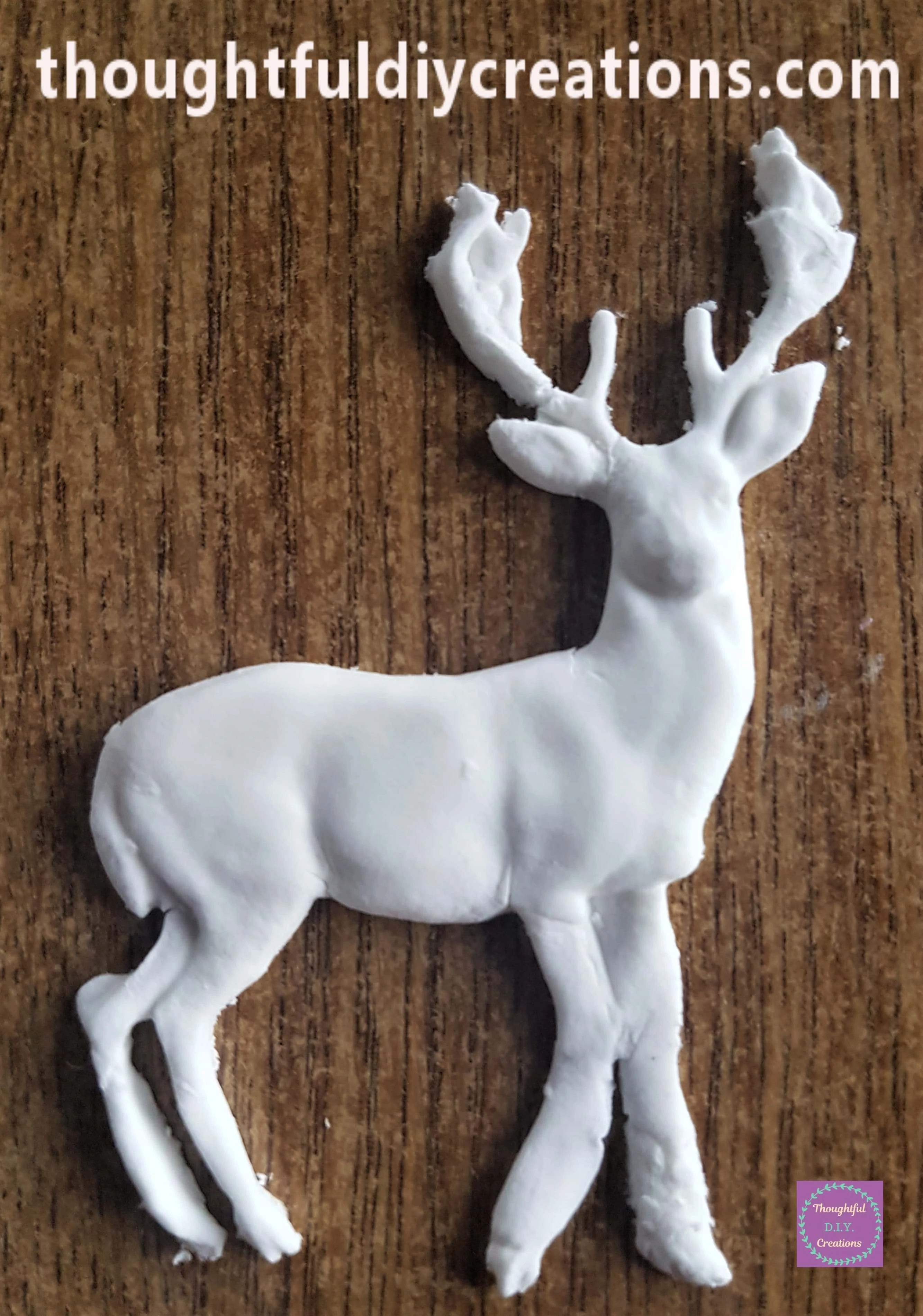 I turned the Mould upside down and carefully removed the Deer Mould.