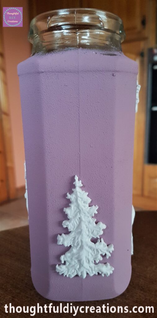 Side of the Jar with all the Christmas Moulds attached.