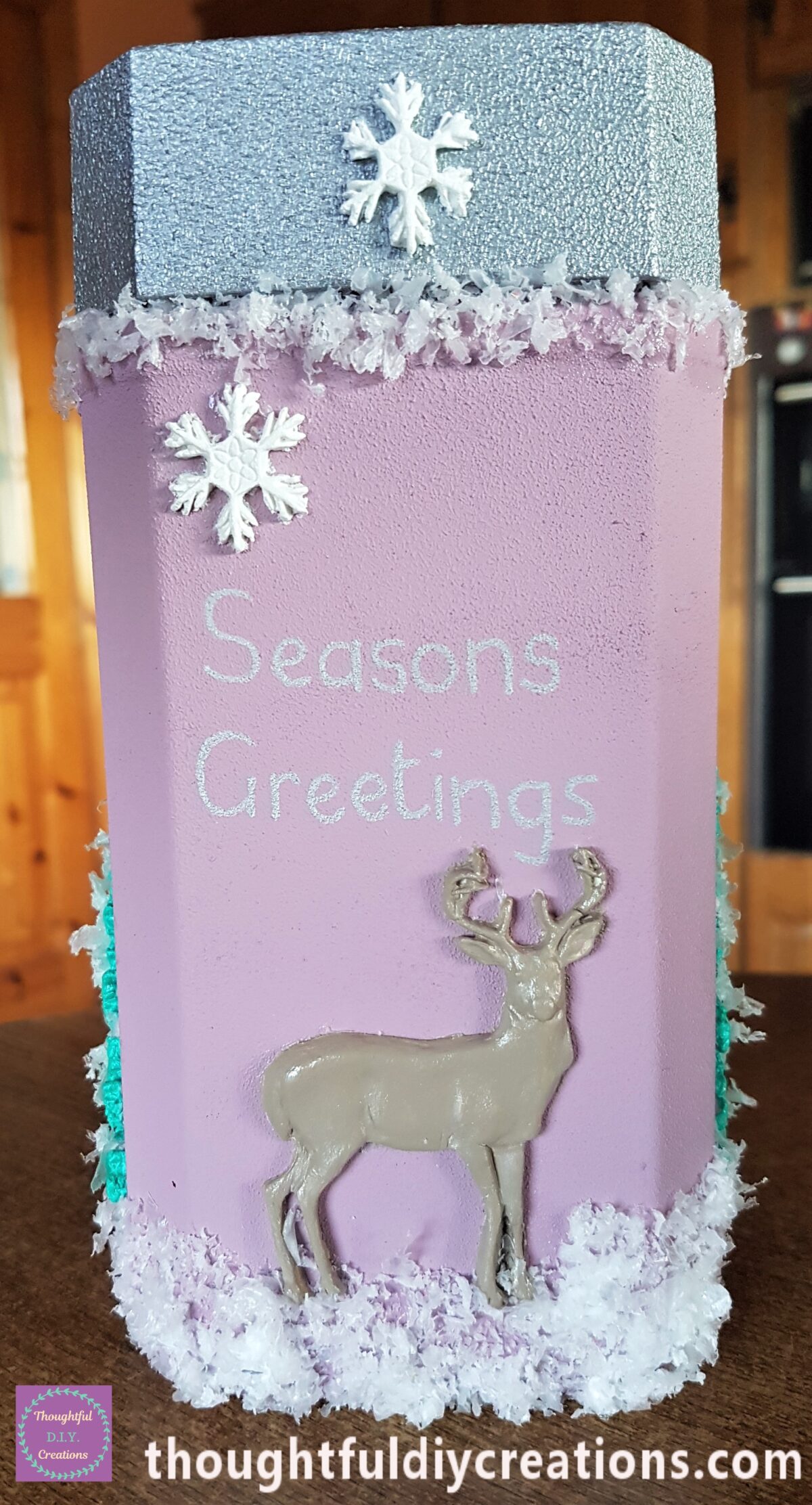 Christmas Clay Moulds Jar