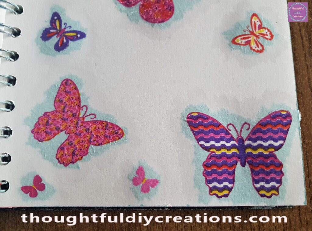 The lower half of the Art Journal after drying time.