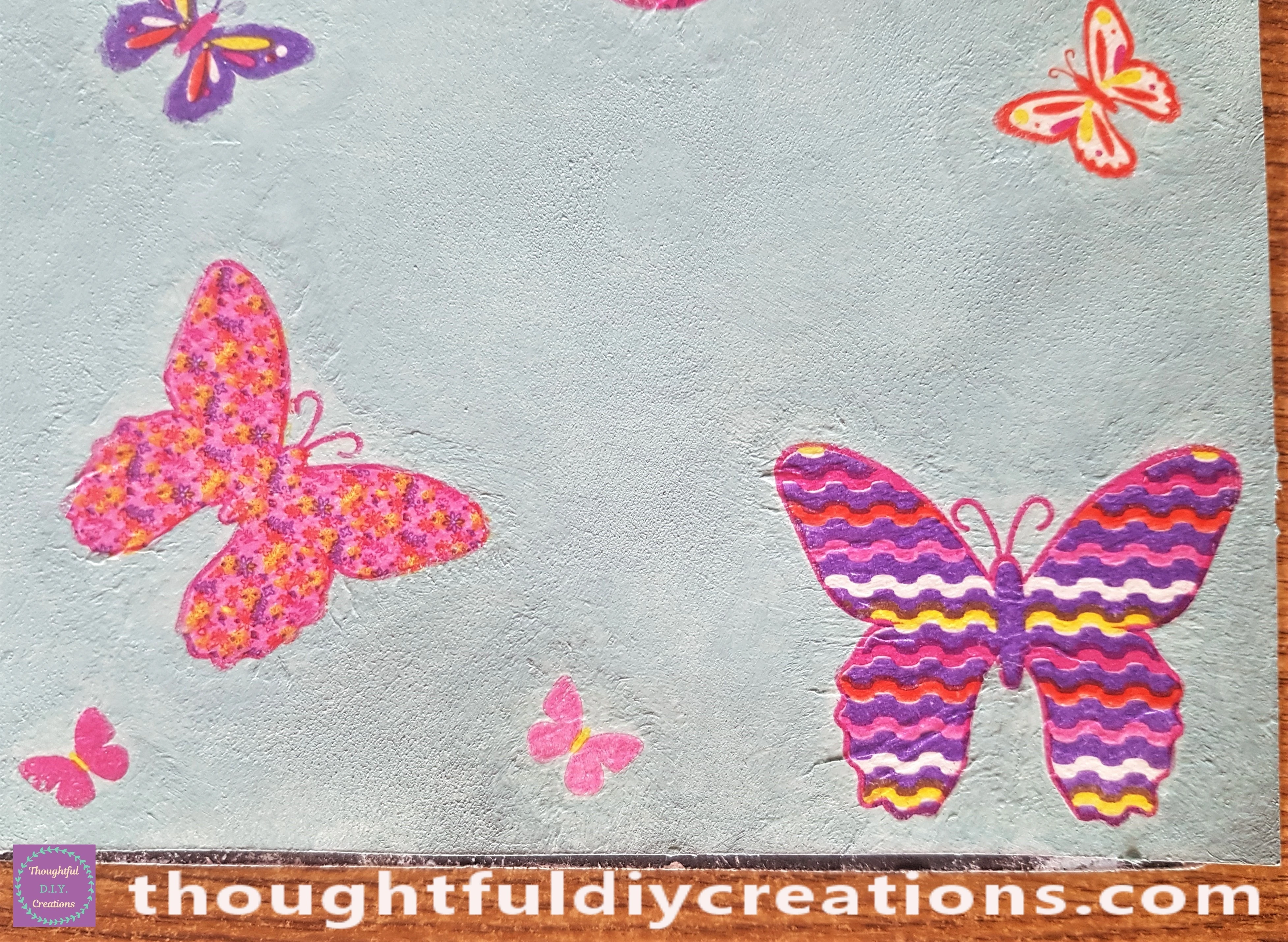 The bottom part of the Page with paint added to each napkin.