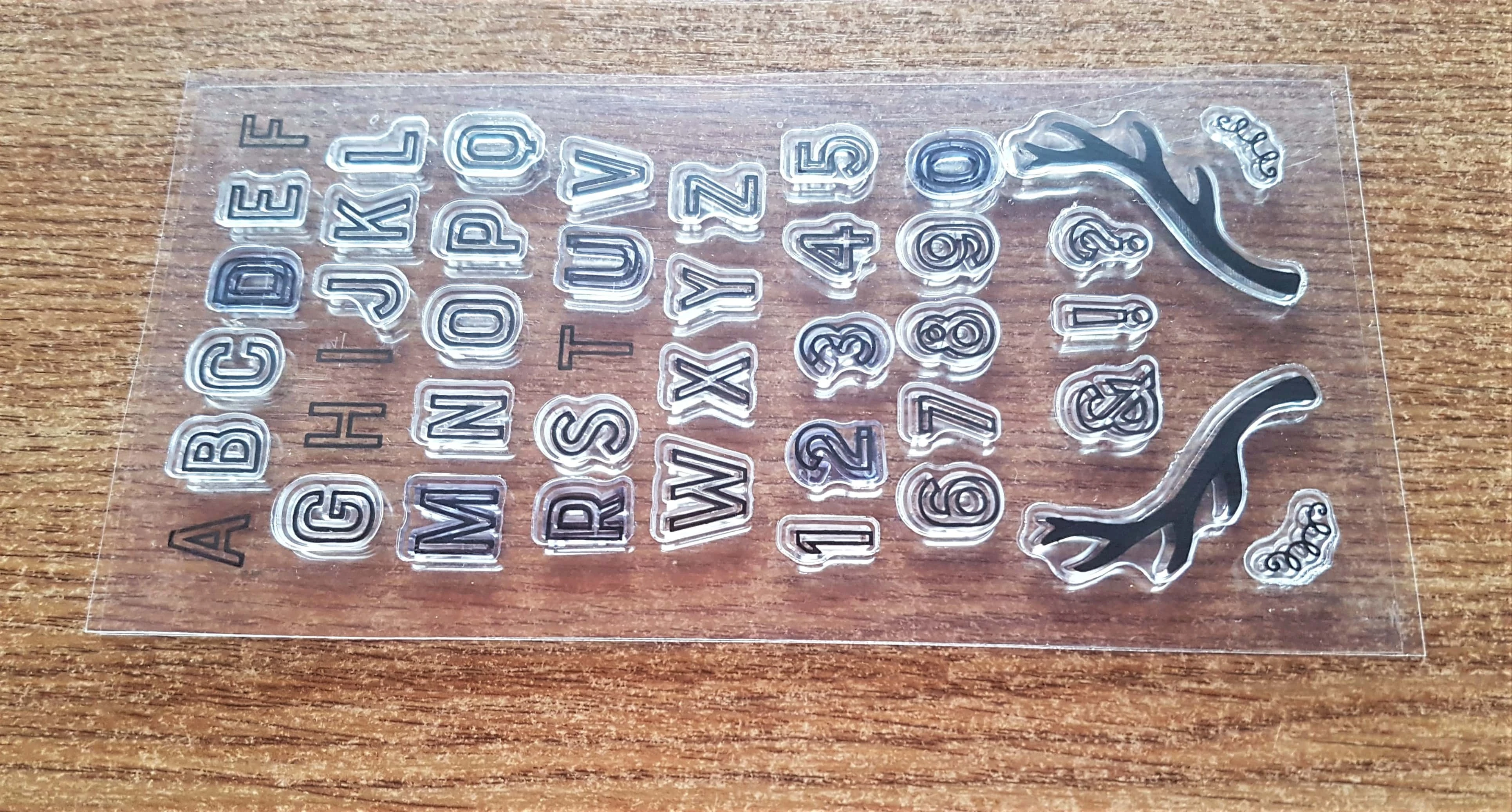 Alphabet and Number Stamp Set.