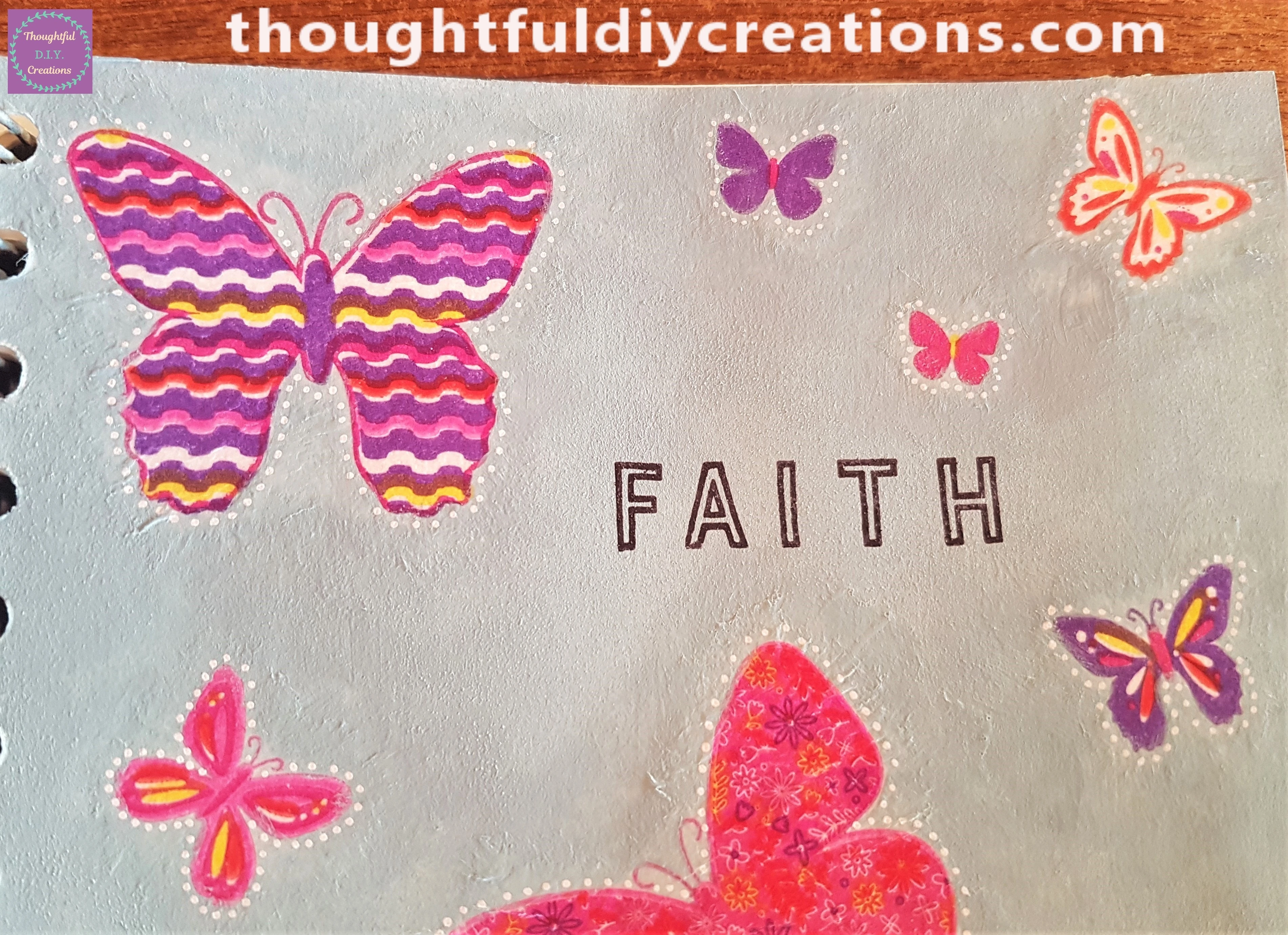 The Top half of the finished Art Journal.