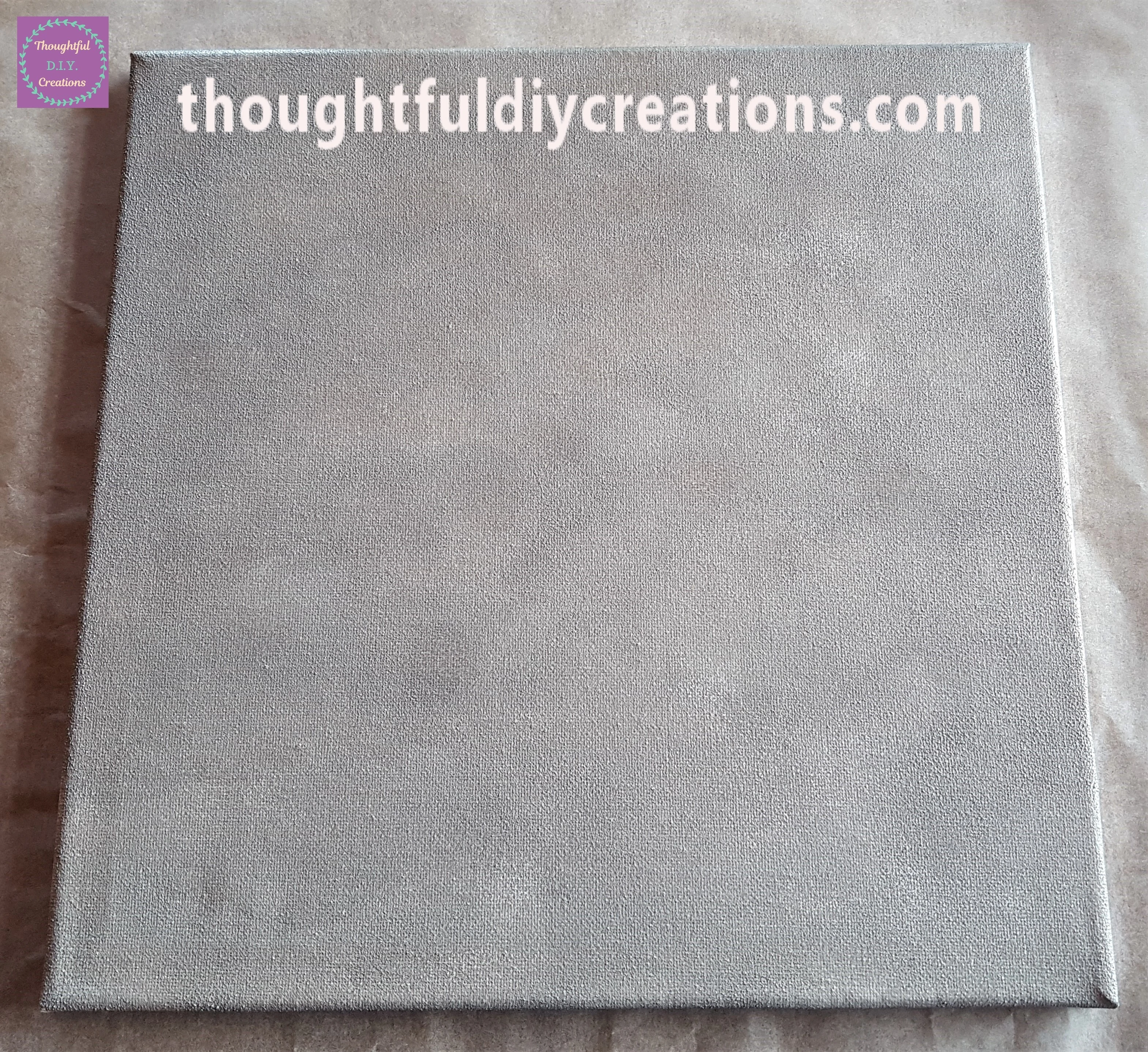 Adding Paint with the Sponge and blending it until the Canvas had an even layer of Paint.