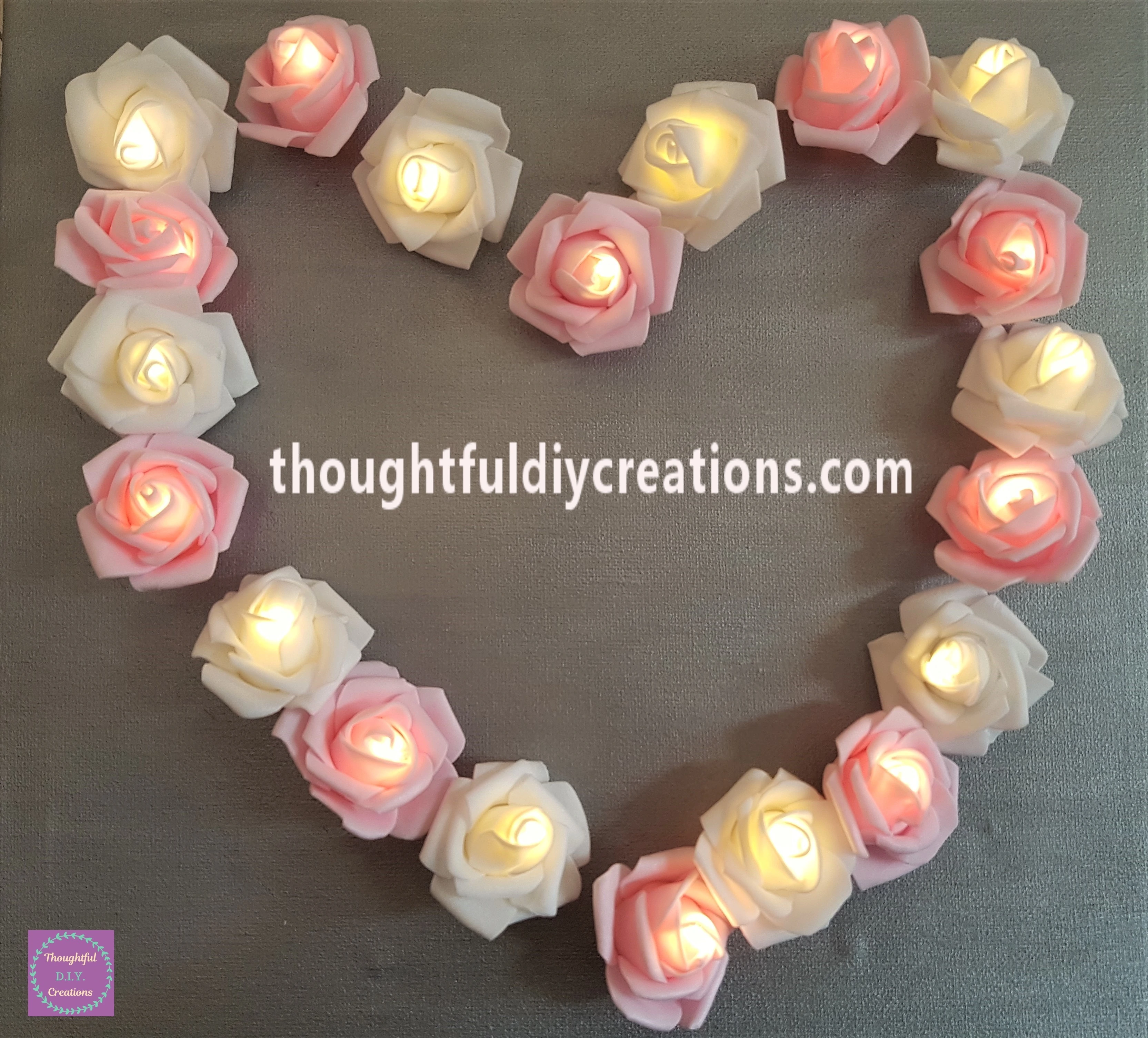 A closer look at the Light-Up Roses.