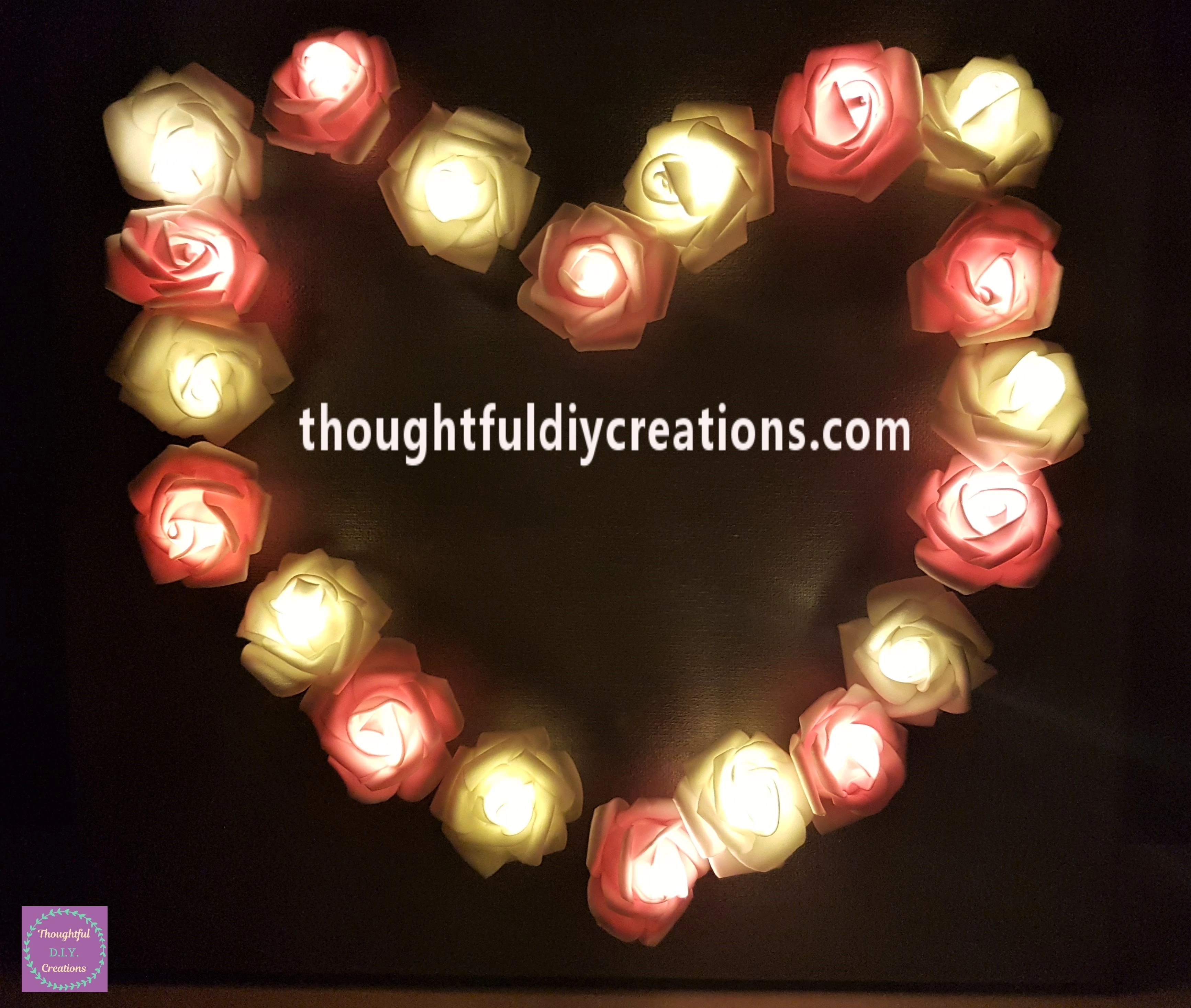 Closer look at the Light-Up Roses.