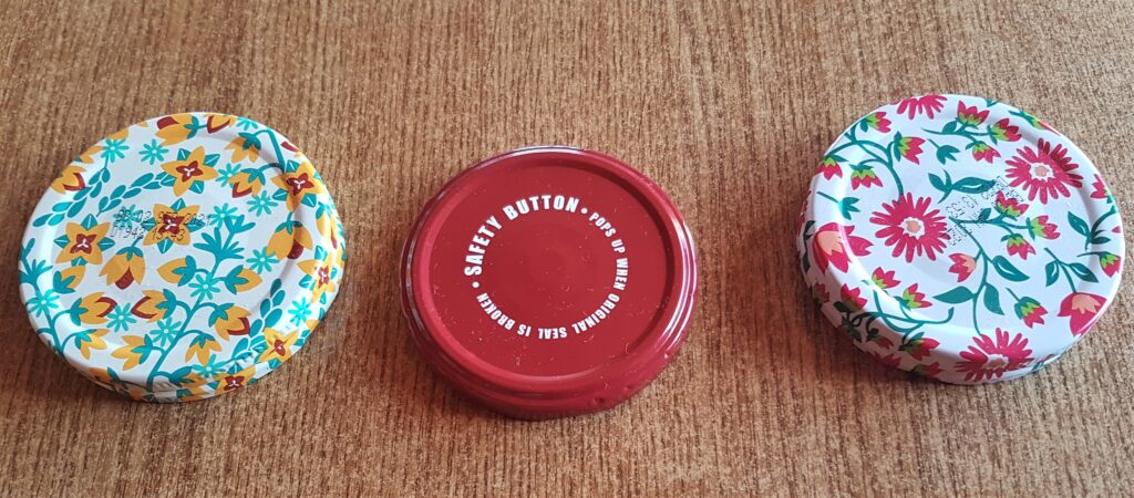 I removed the lids from the Jars.