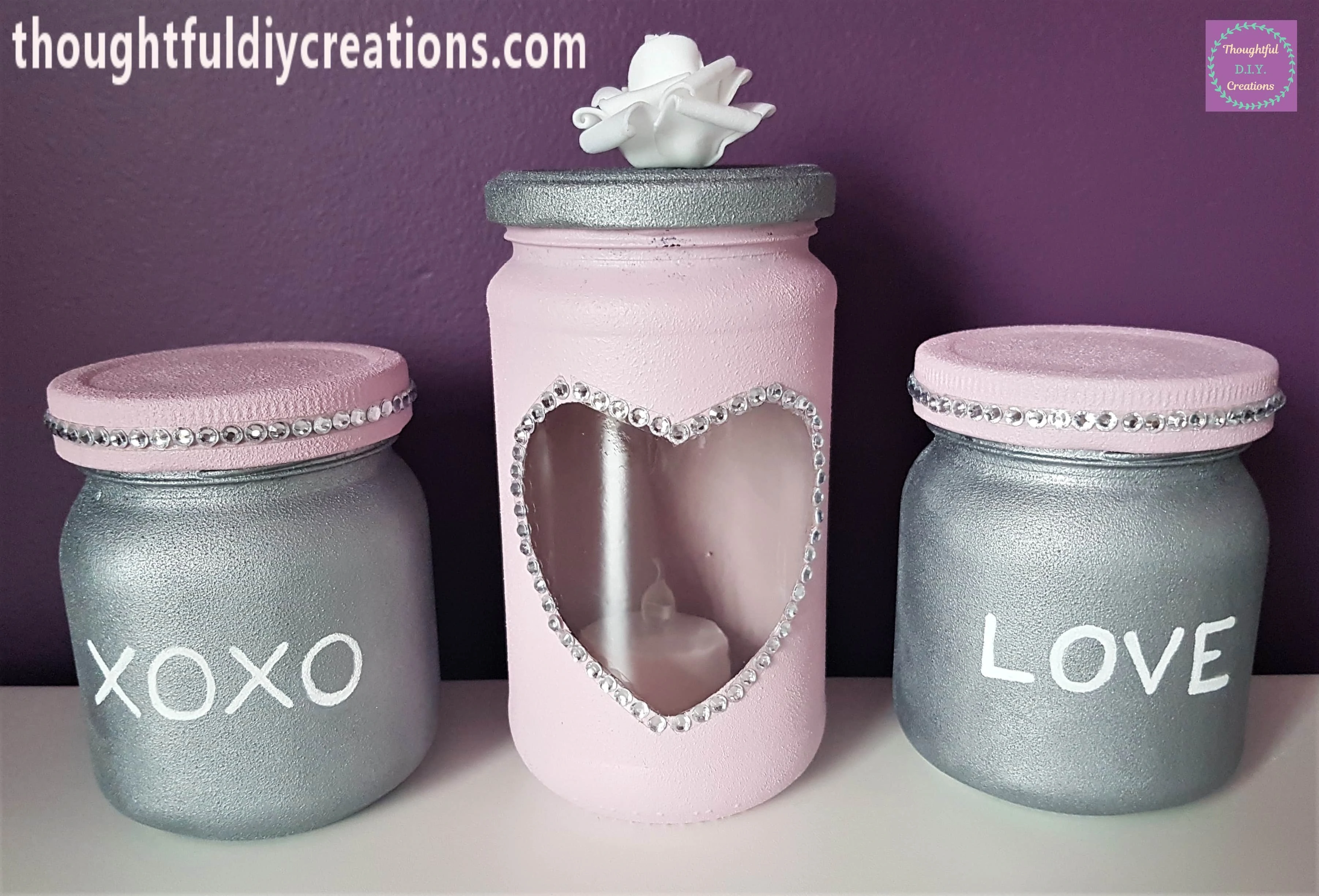 The Valentines Jars on Display.