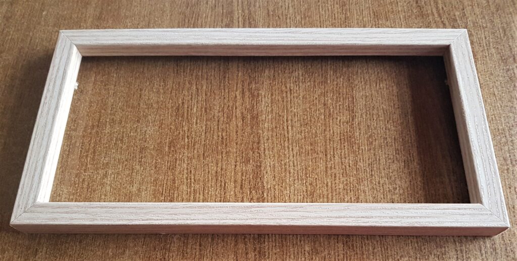 The Front of the Frame with the Accessories removed.