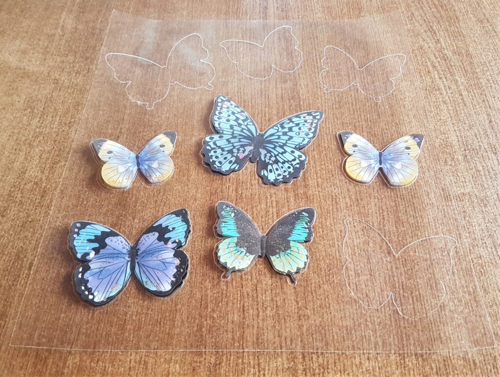 Pack of 3-D Butterfly Stickers.