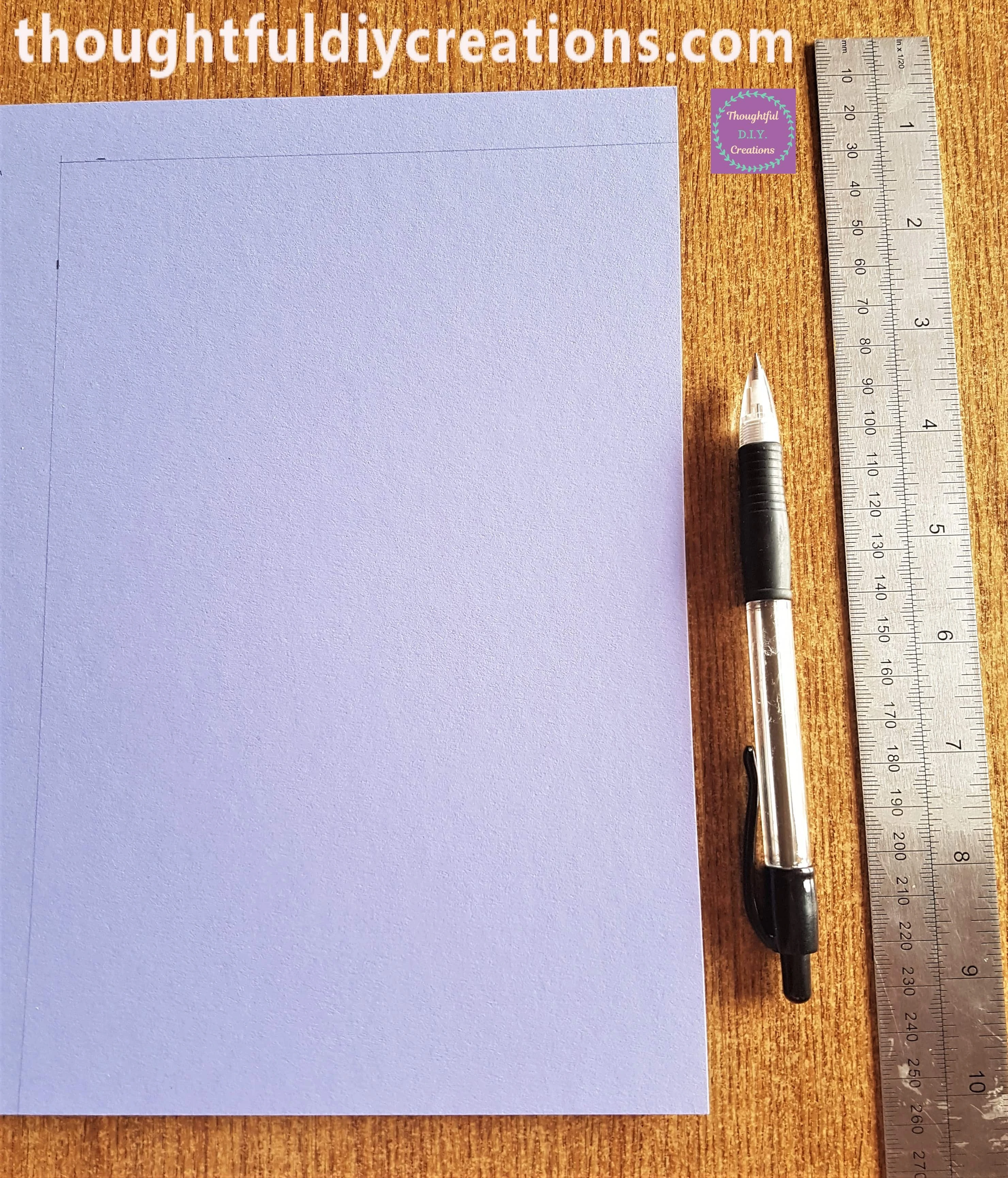 I drew lines on the Sheet with my pencil and ruler to cut out.