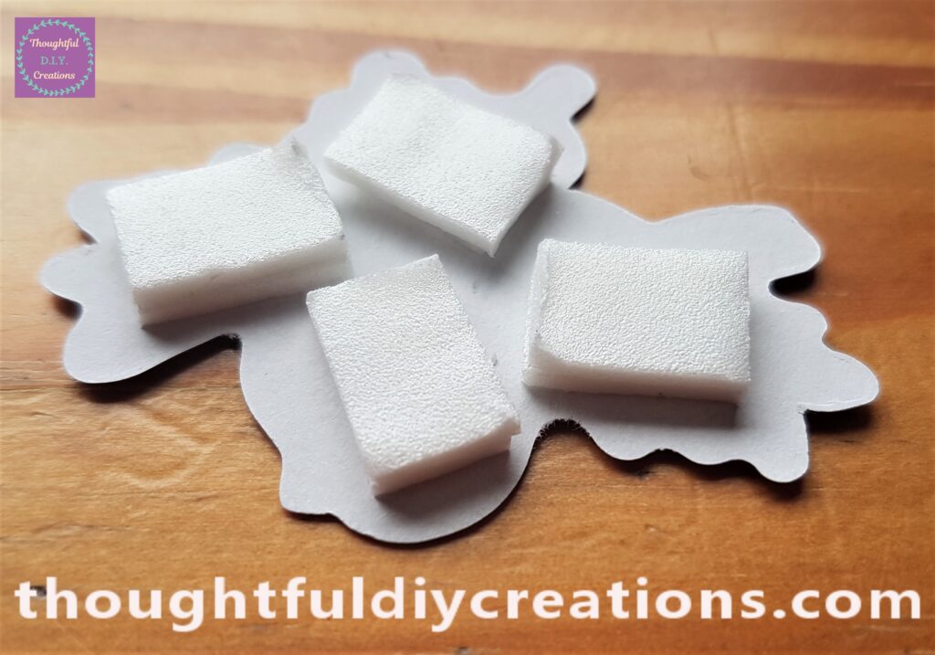 I put 2 layers of Foam Squares on the back of a Bird.