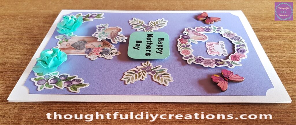 A Side angle of the Finished Card.