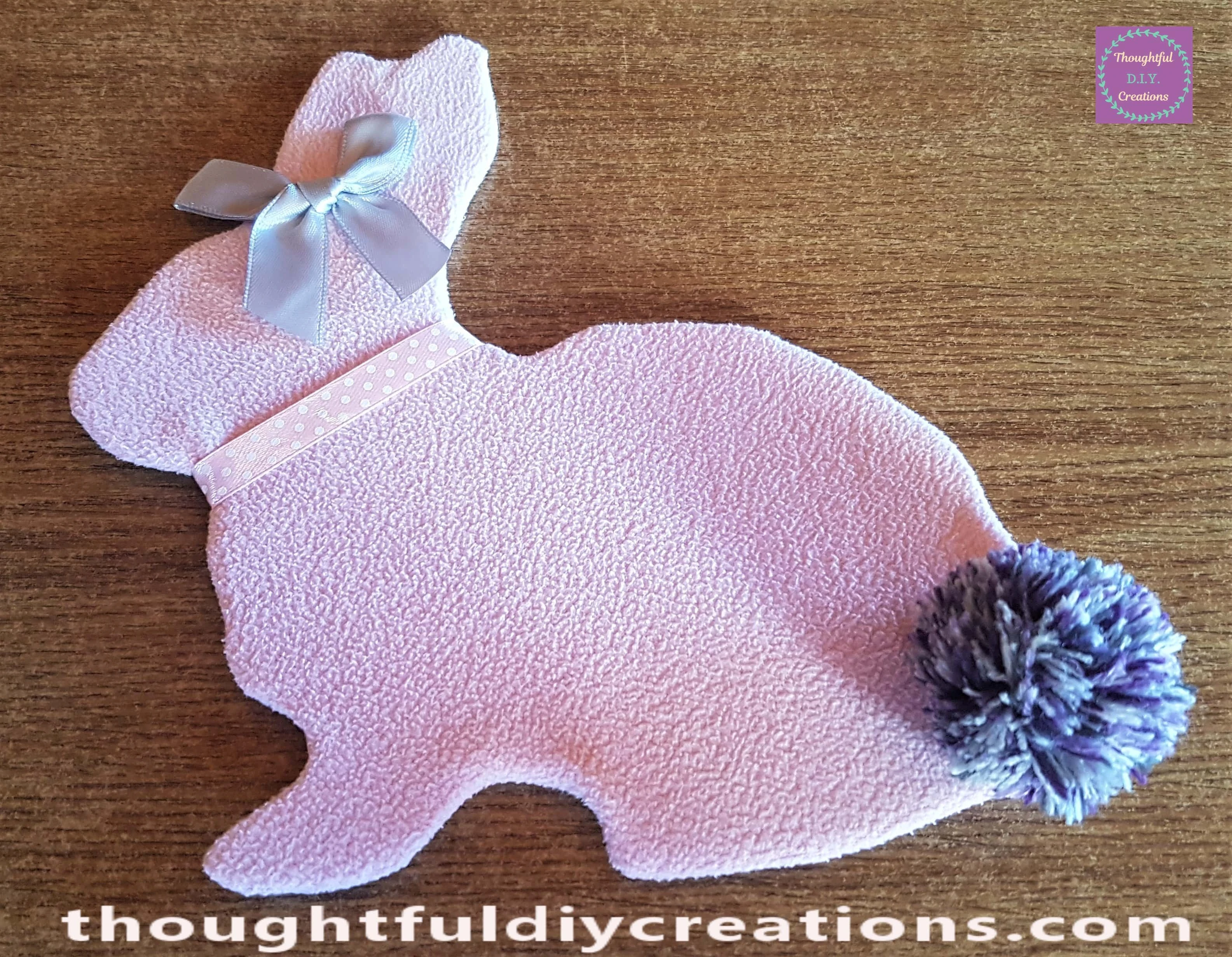 Completed Easter Rabbit Craft.