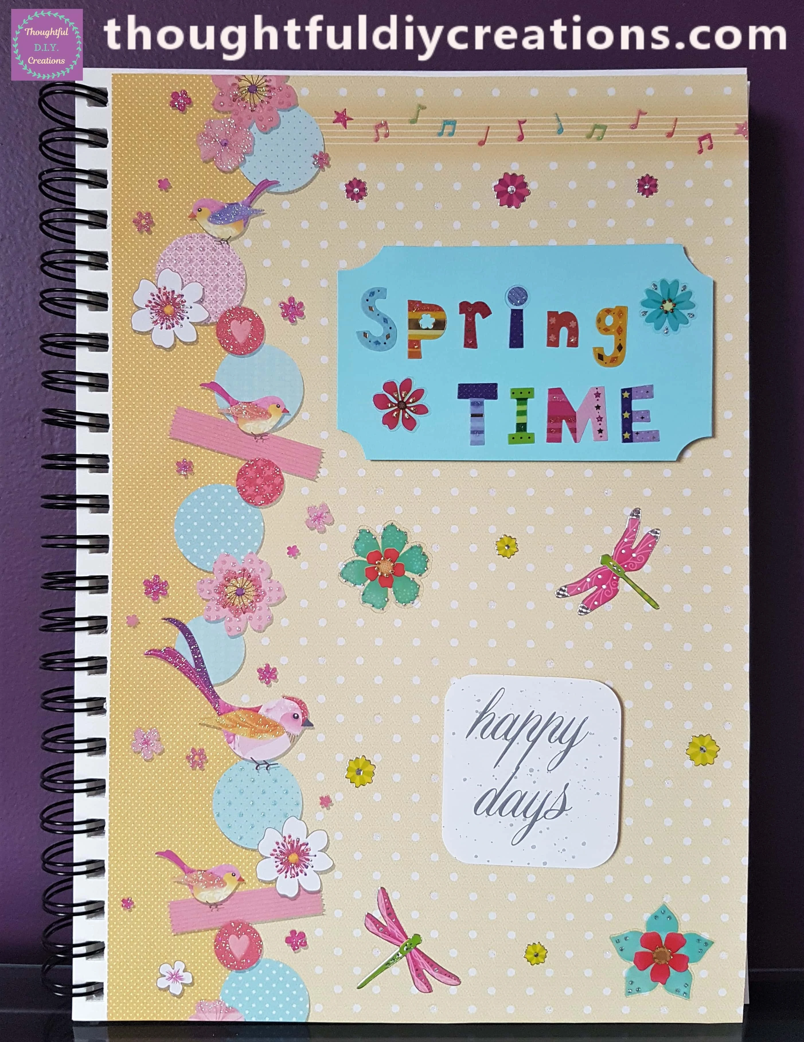 The Final Image of the Spring Art Journal Page.