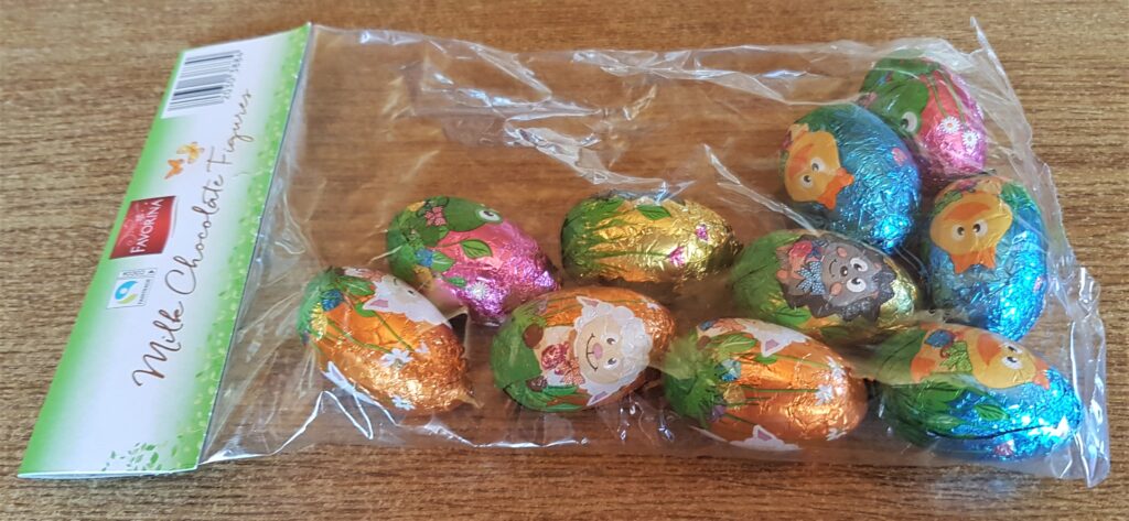 Pack of Chocolate Easter Eggs.