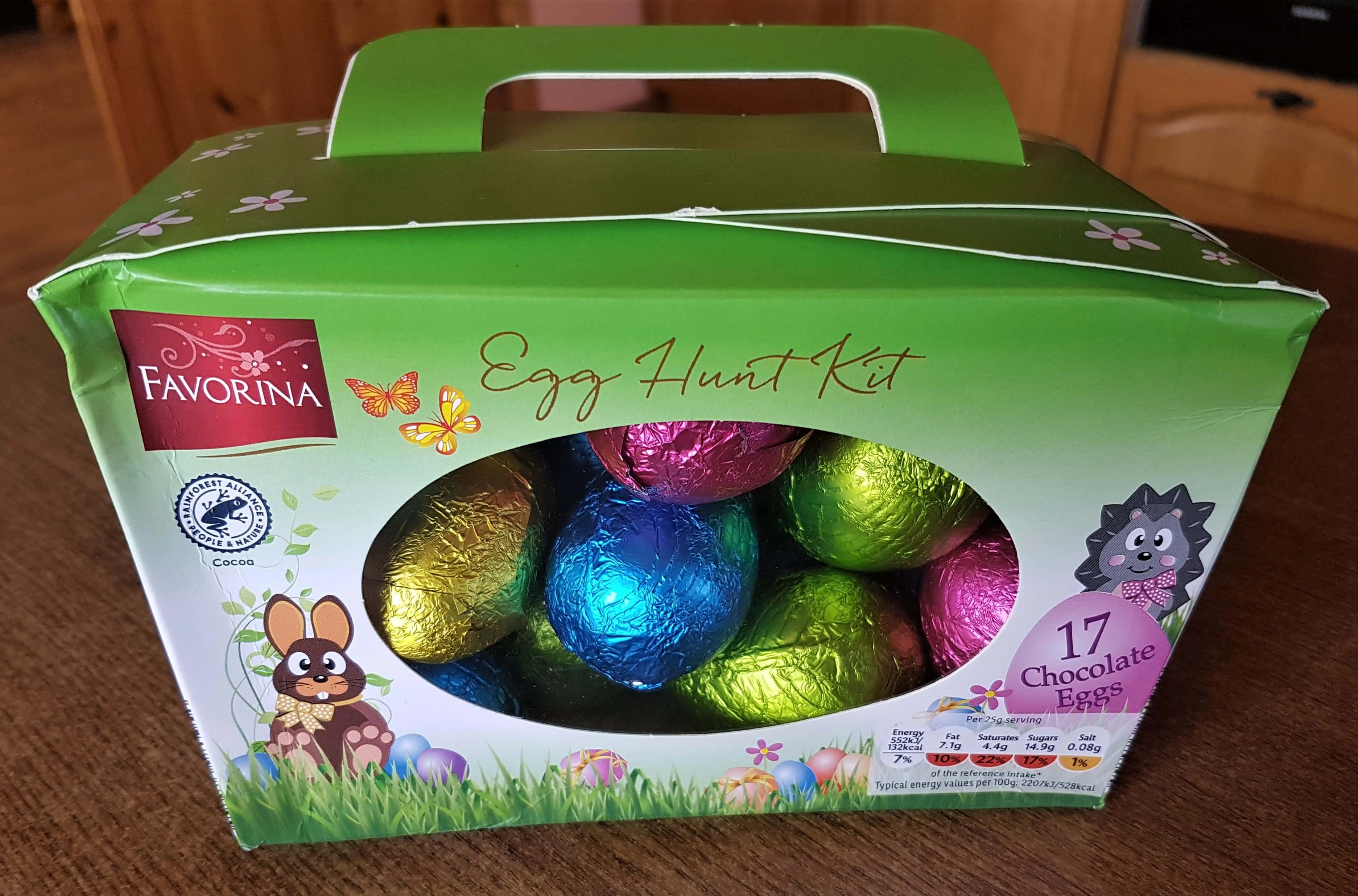 Box of Chocolate Easter Eggs.