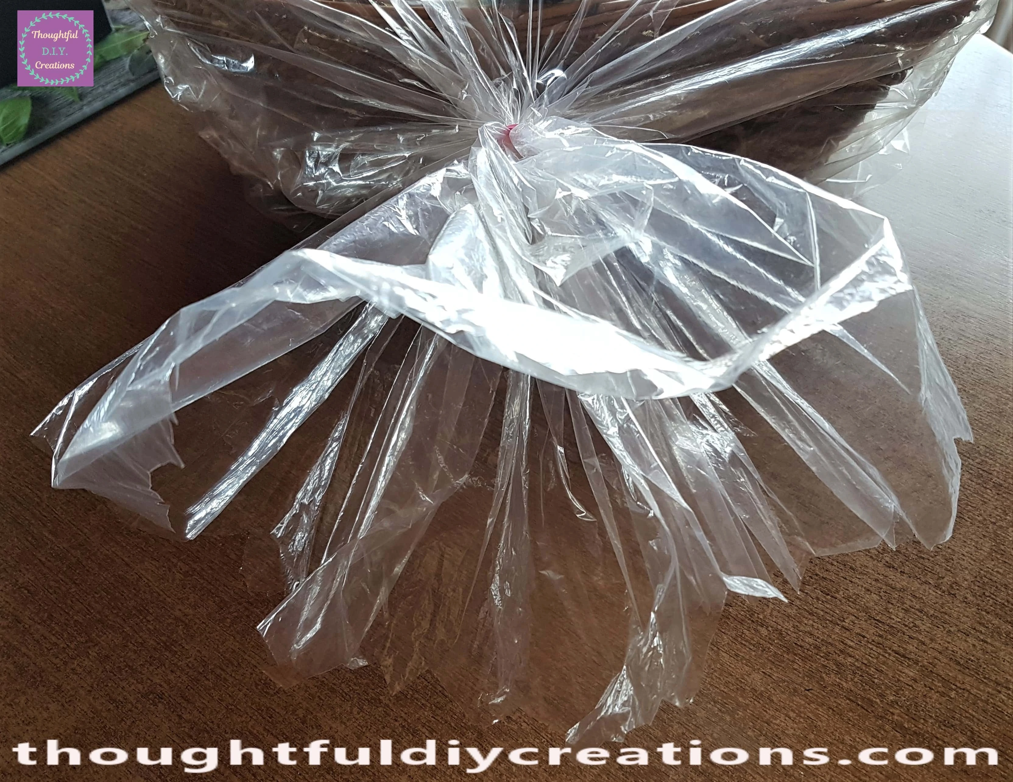 I Cut off the excess Plastic at the Top with a Scissors.