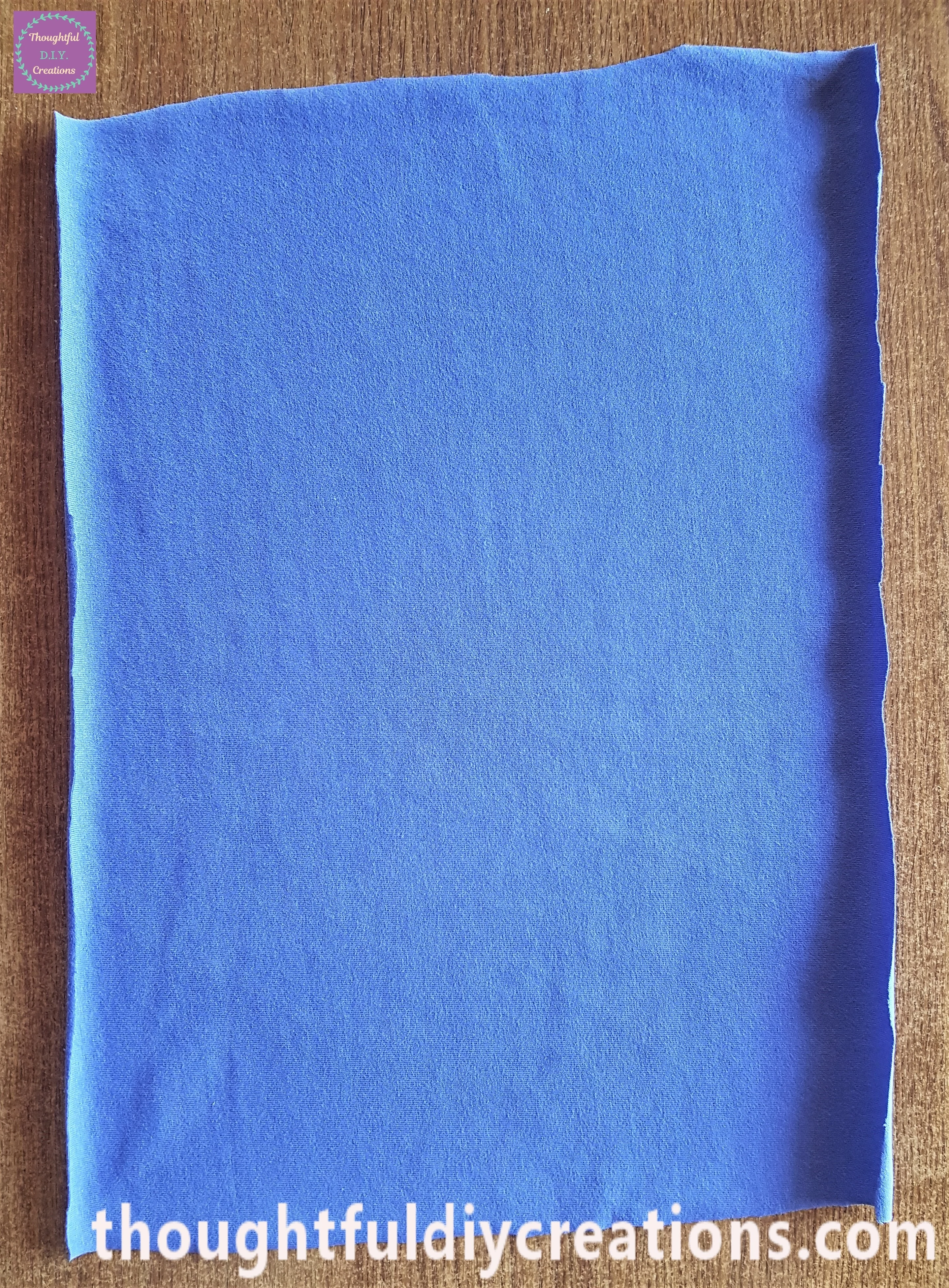 I cut out the Top. I Ironed the Material on a Low Setting with no Steam.