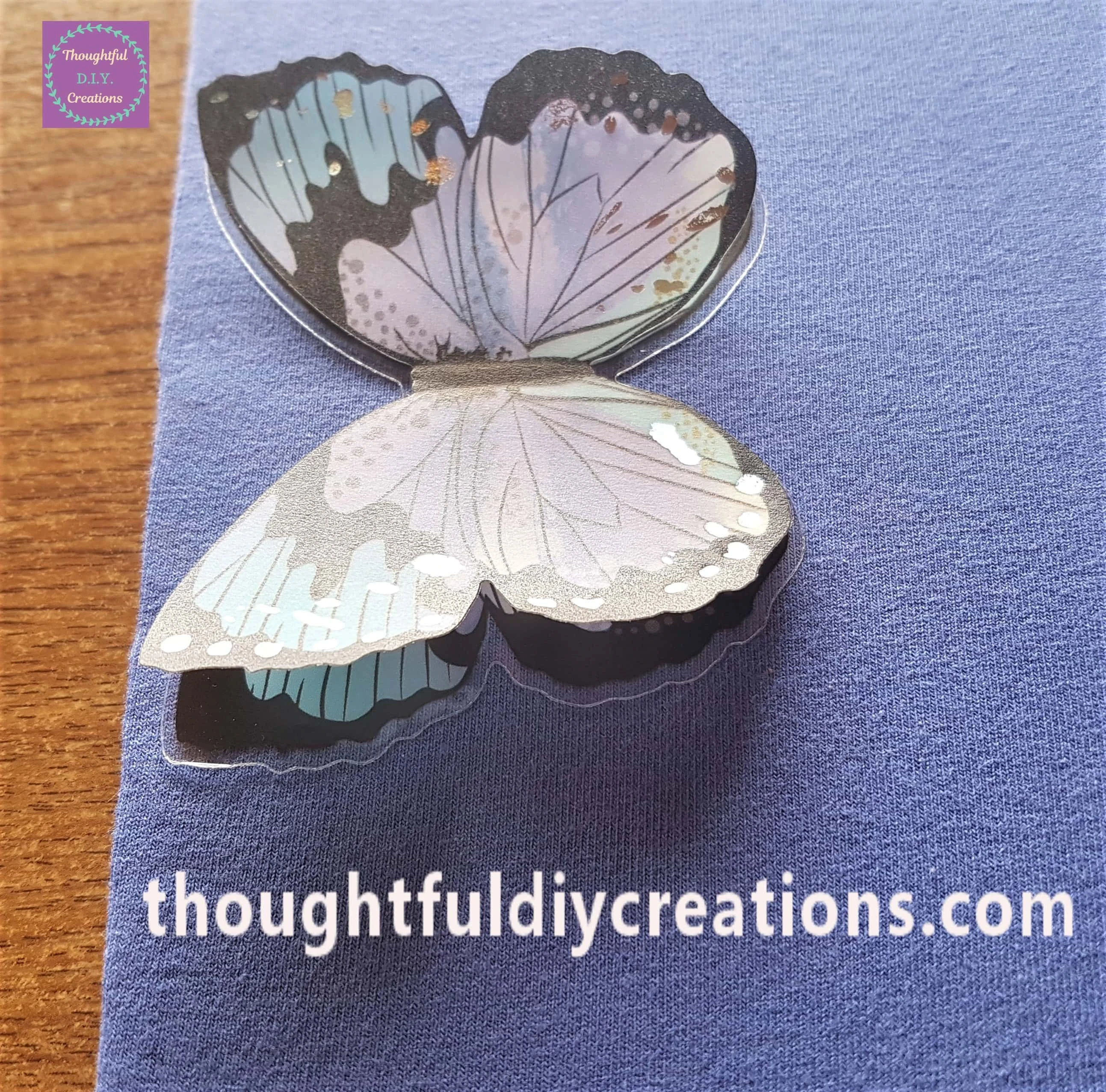 A side angle of the 3-D Butterfly.