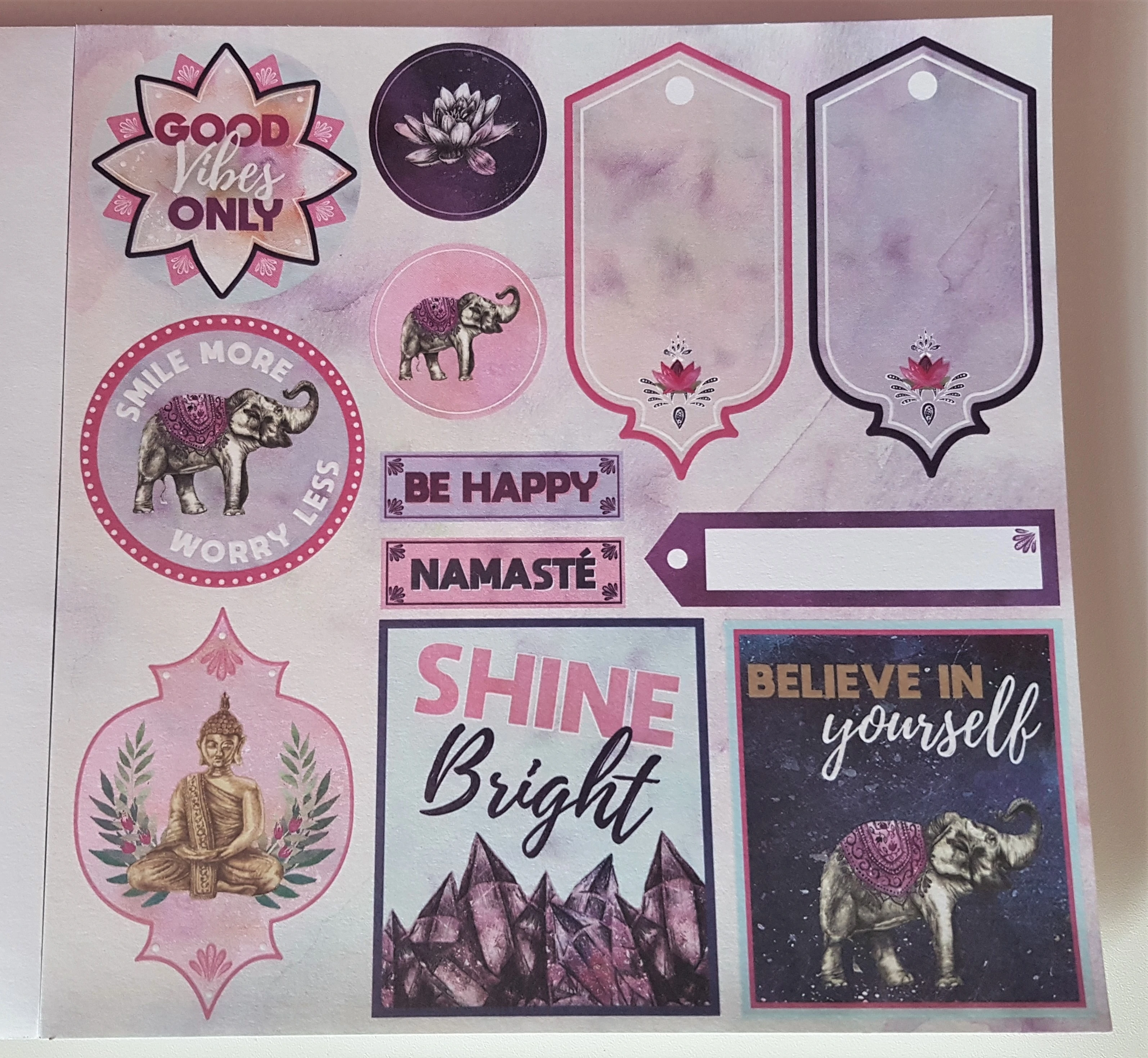 I chose to use the Page of Positive Affirmations.