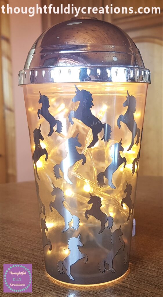 I put the Lid back on the Beaker and turned On the Lights.