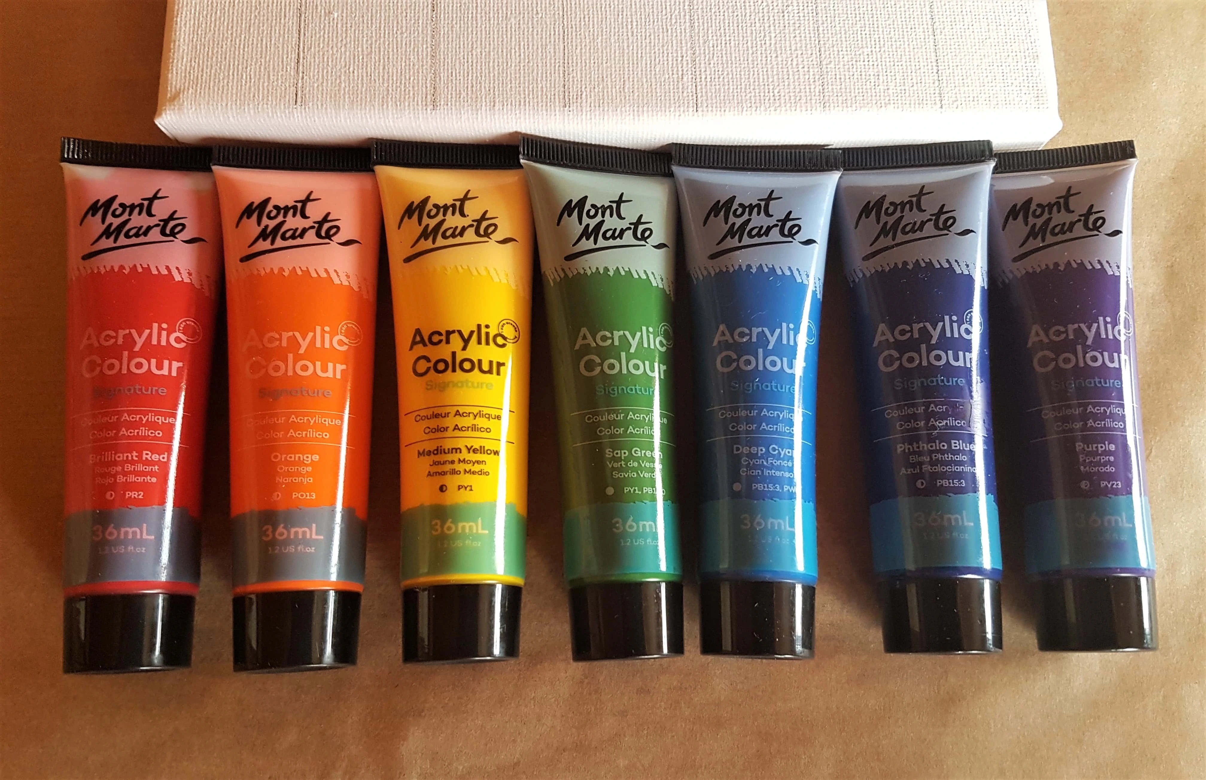 I got 7 tubes of Paint, one for each chakra.