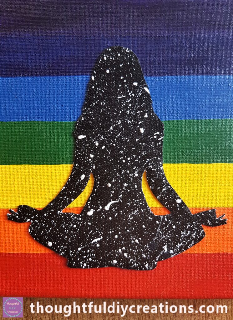 A Closer look at the Image of the Woman Meditating.